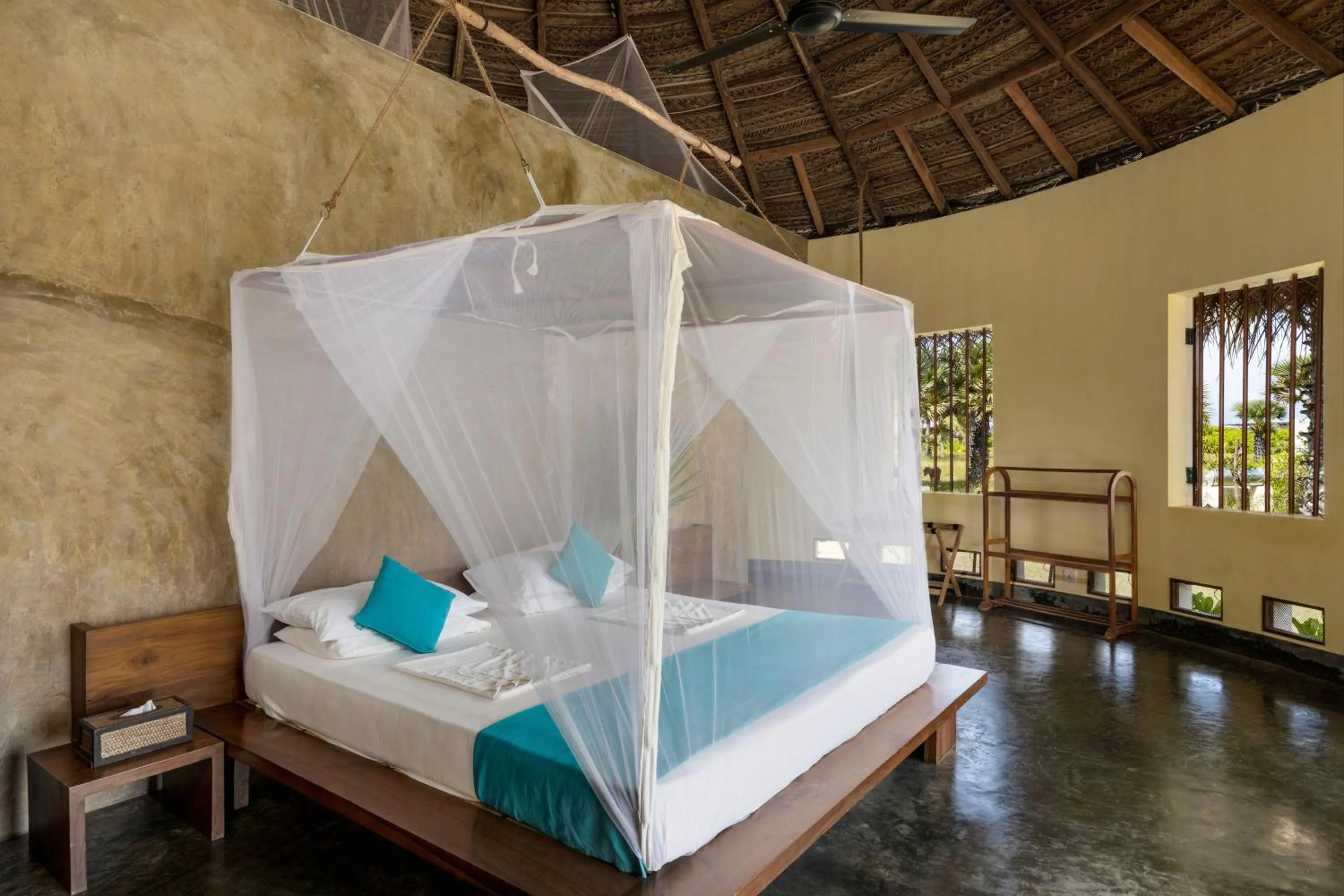 Bed in Elements Beach & Nature Resort