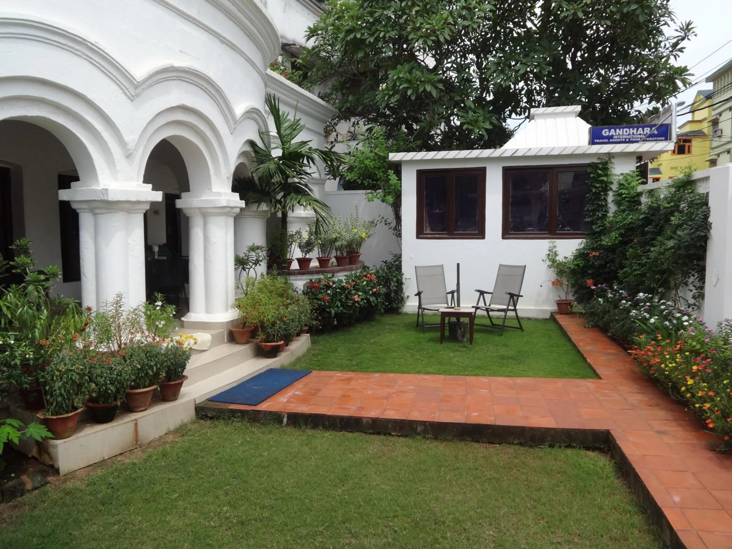 Garden in Hotel Gandhara