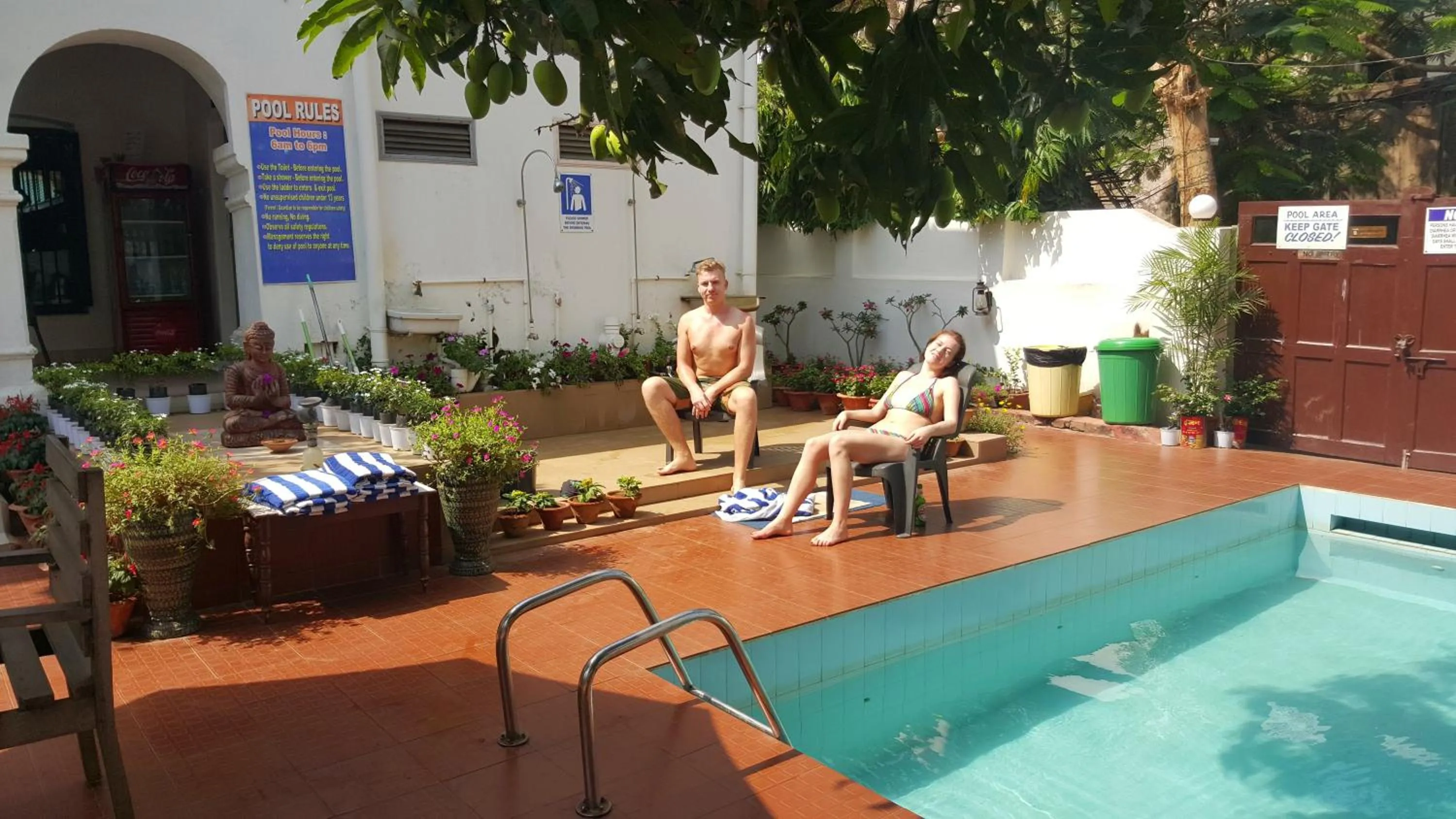 Garden in Hotel Gandhara