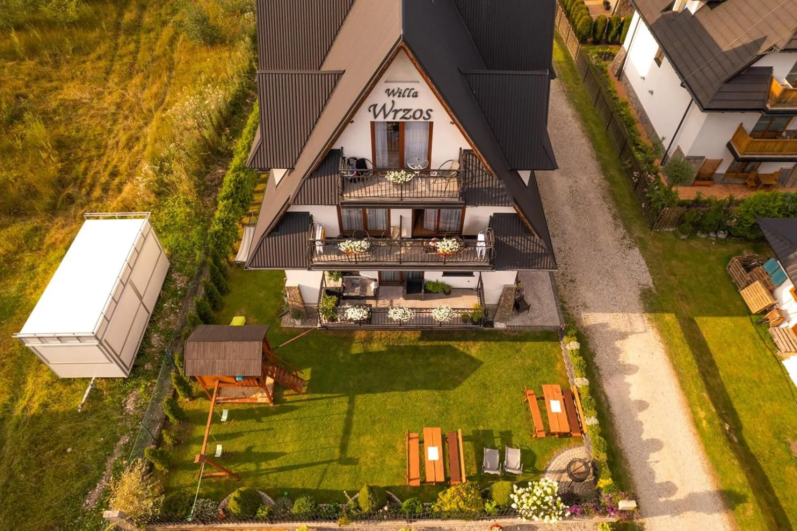 Garden in Willa Wrzos