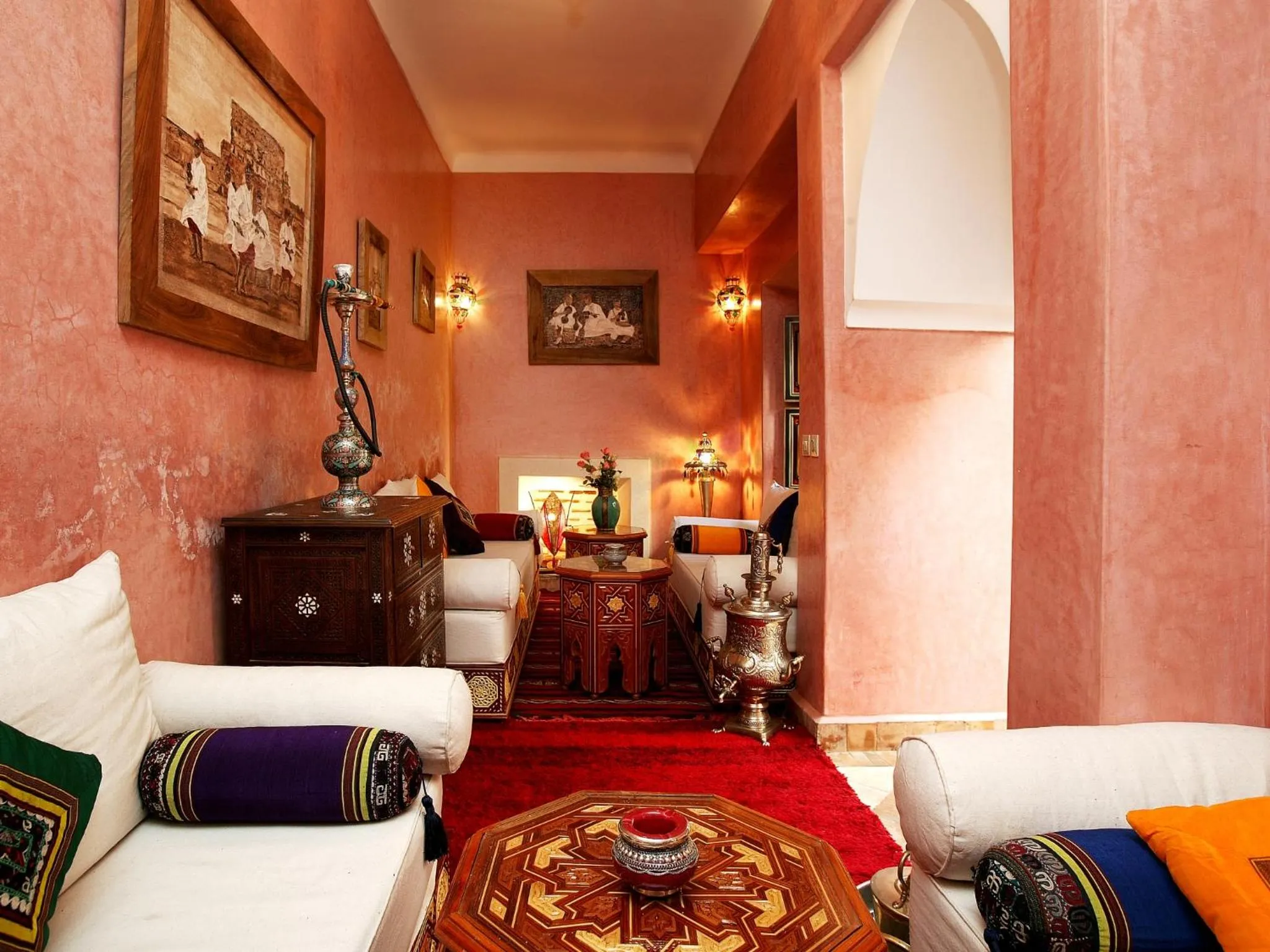 Living room, Bed in Riad Julia