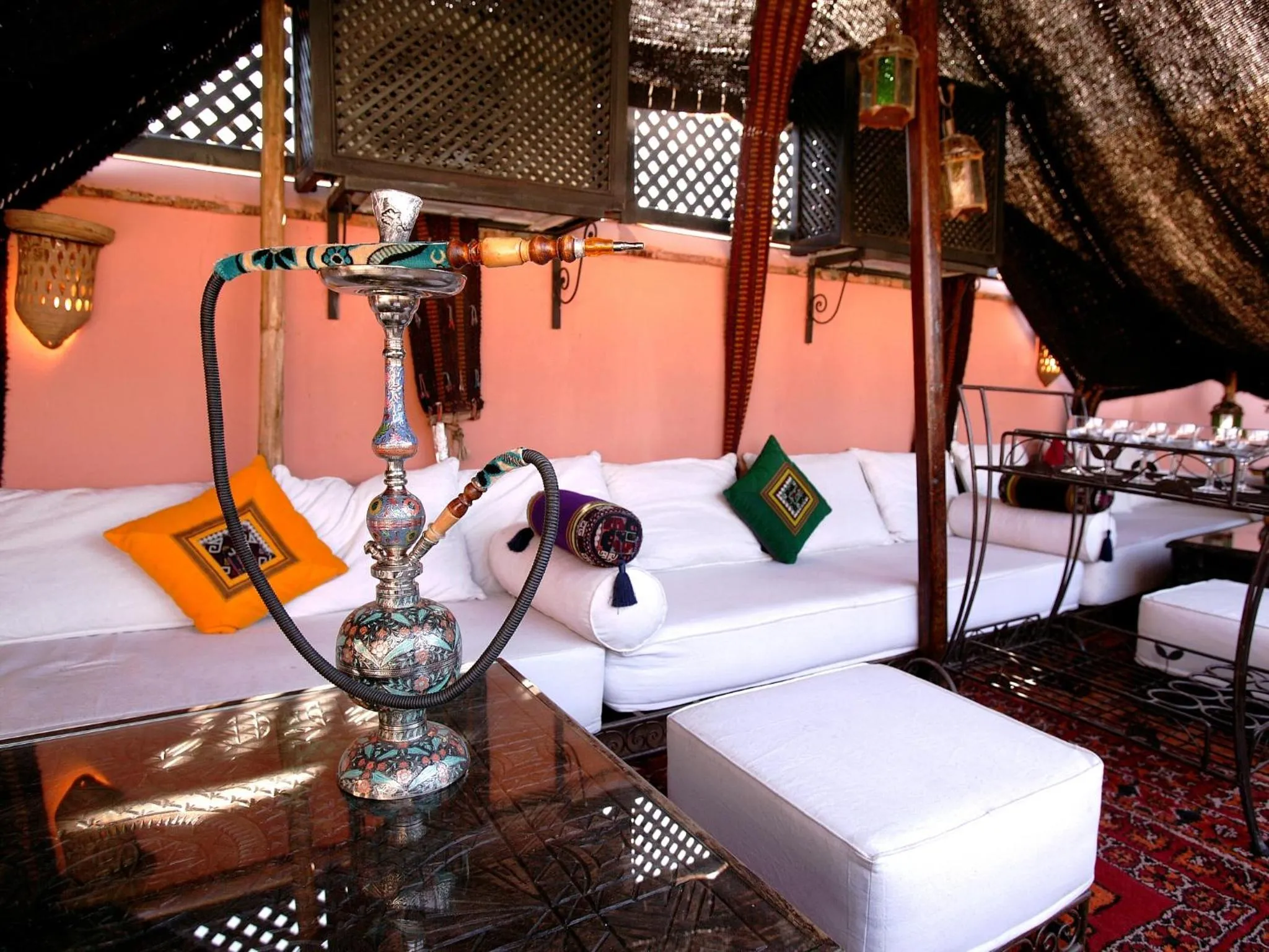 Balcony/Terrace, Bed in Riad Julia