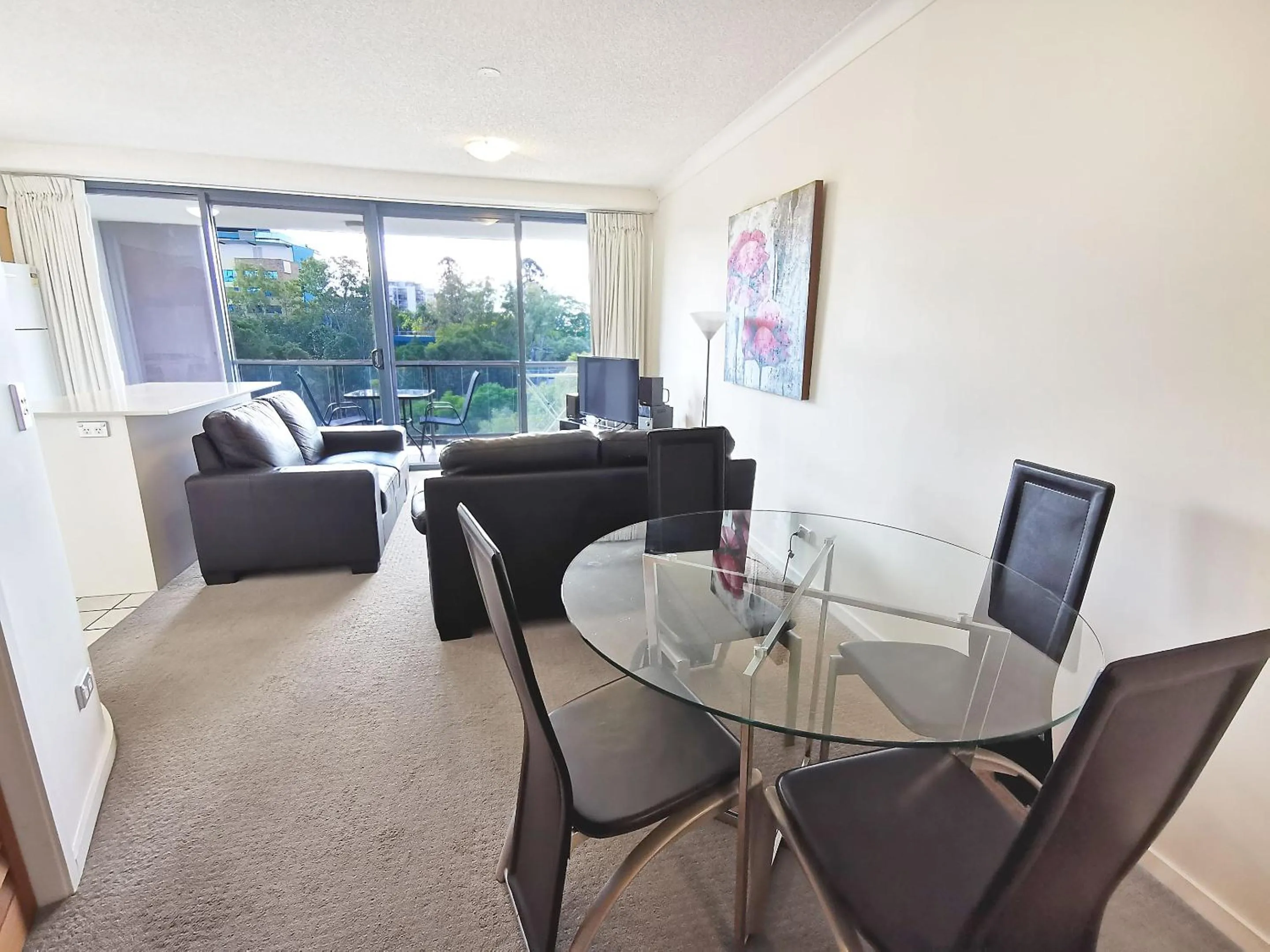 Living room in Inn on the Park Apartments