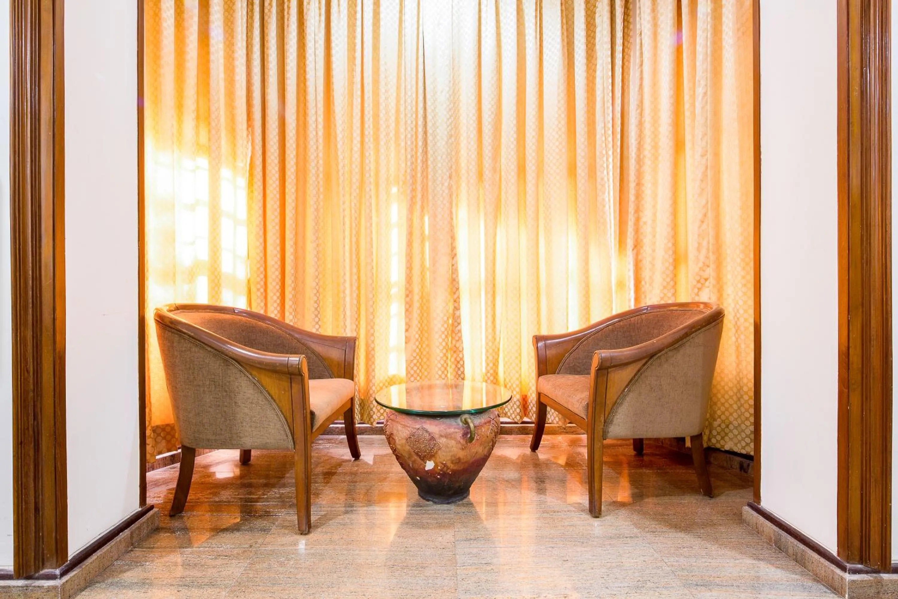 Seating area in Garden Hotel