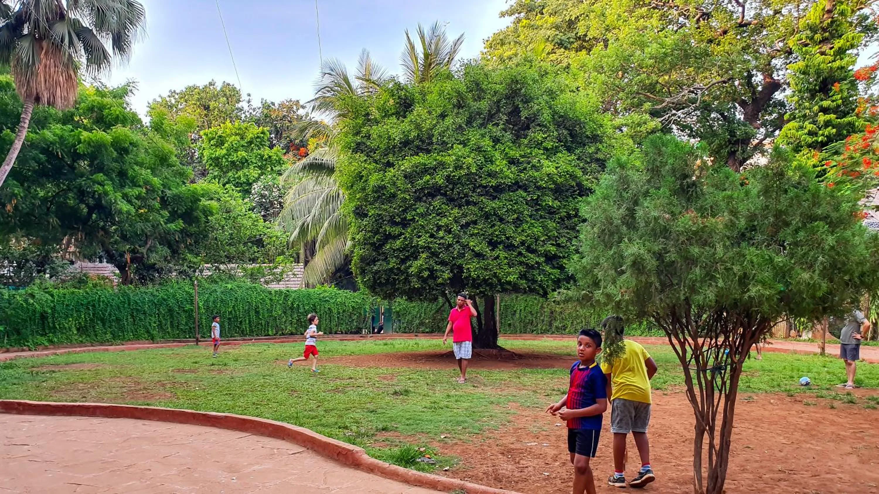 People in Garden Hotel