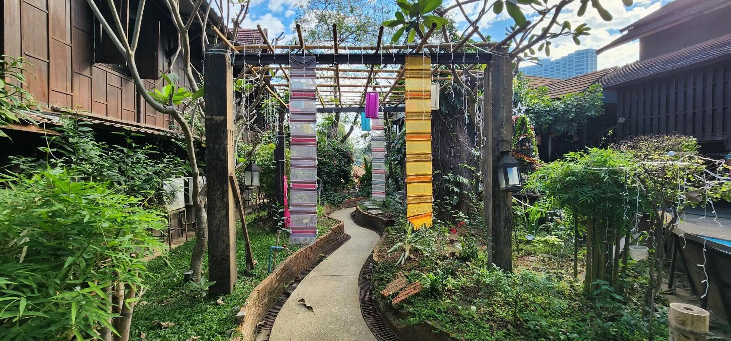 Garden view in Club One Seven Gaymen Chiang Mai