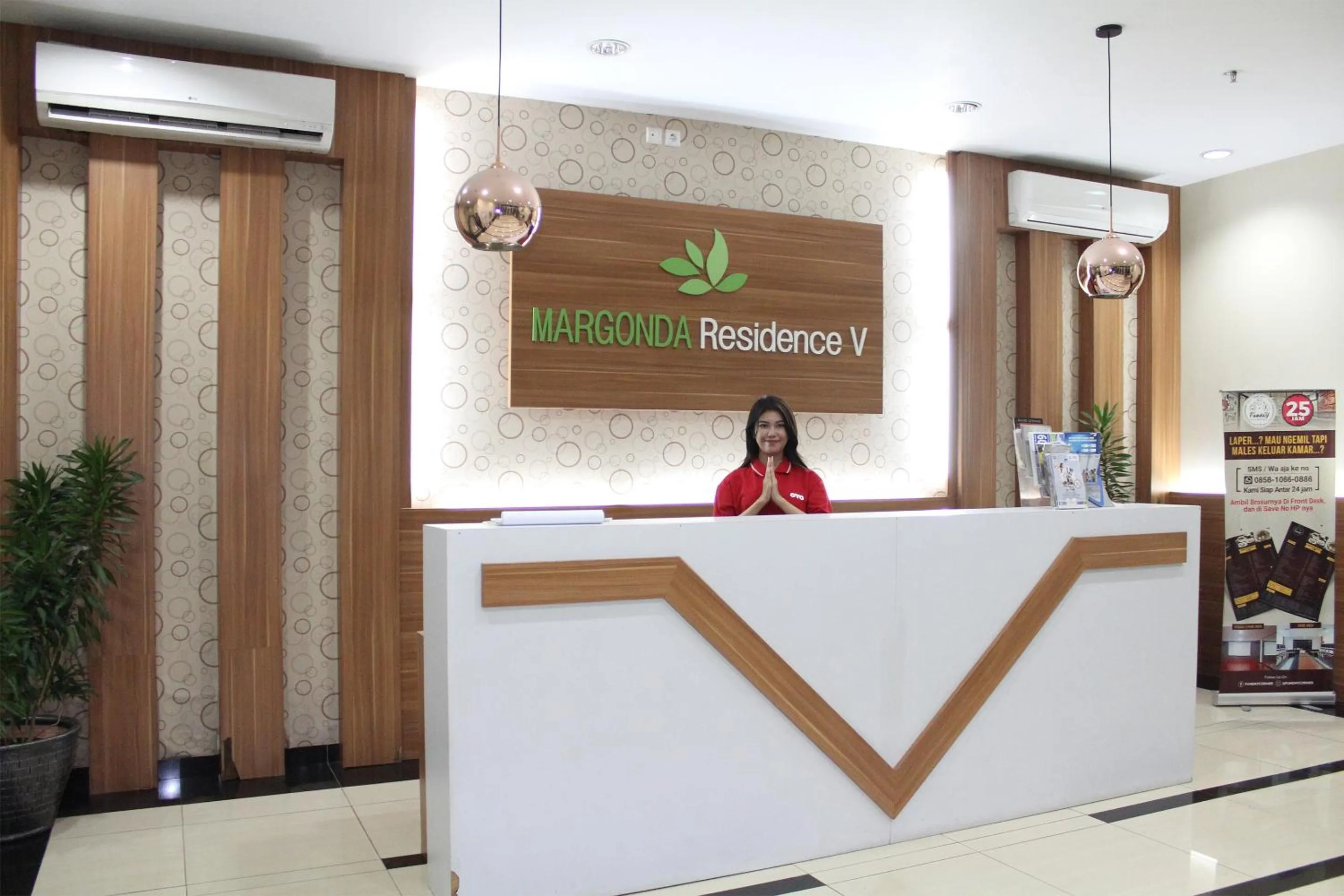 Lobby or reception, Lobby/Reception in OYO 266 Margonda Residence 5