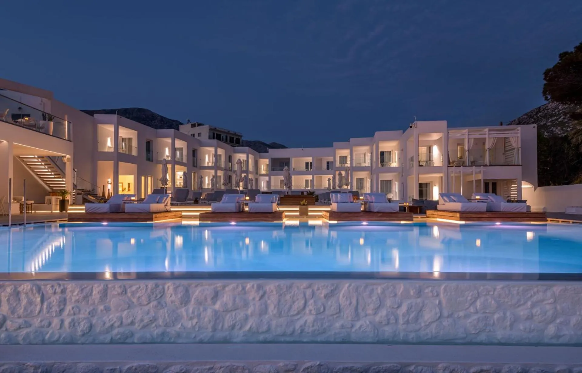 Swimming pool in Kantouni Beach Boutique Hotel