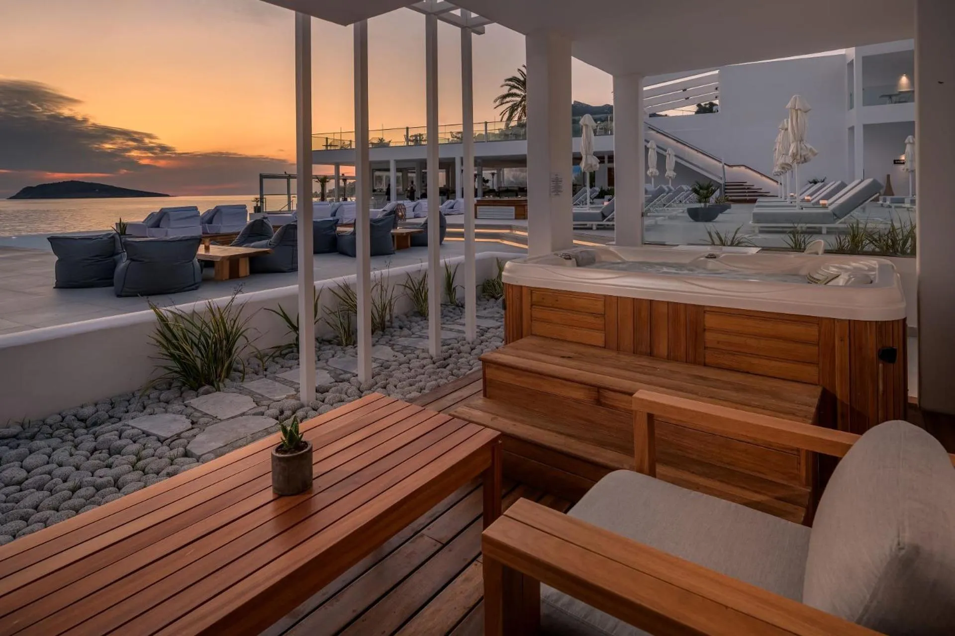 Balcony/Terrace in Kantouni Beach Boutique Hotel