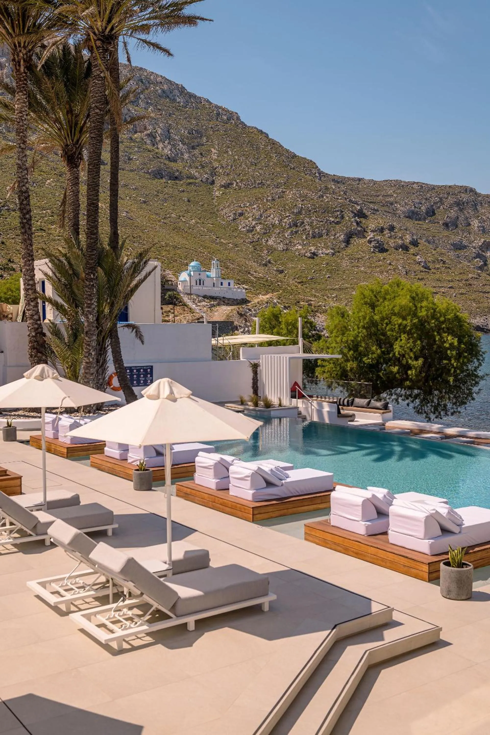 Balcony/Terrace in Kantouni Beach Boutique Hotel