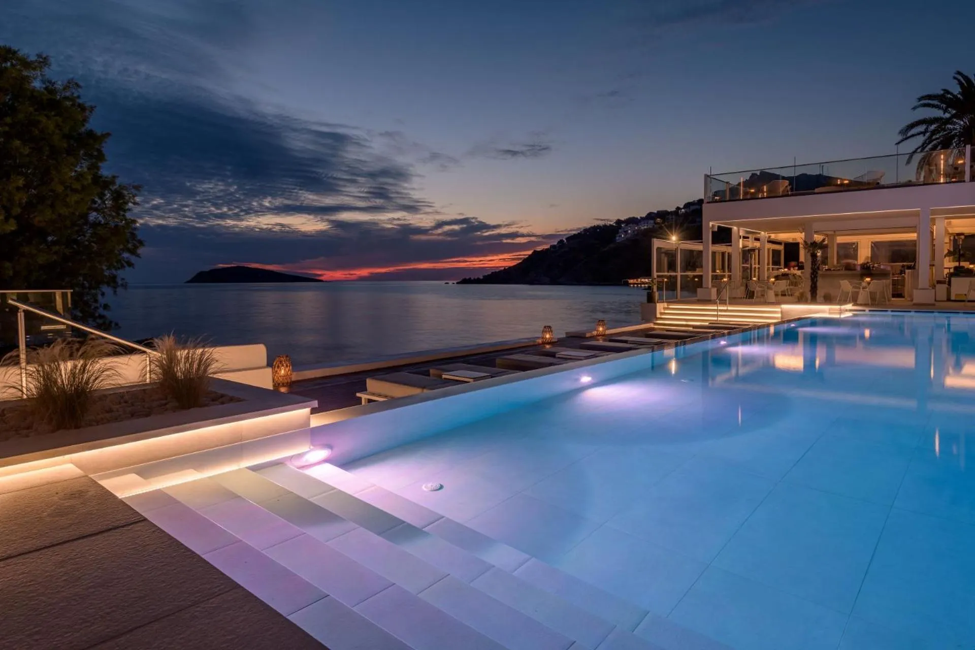 Pool view in Kantouni Beach Boutique Hotel