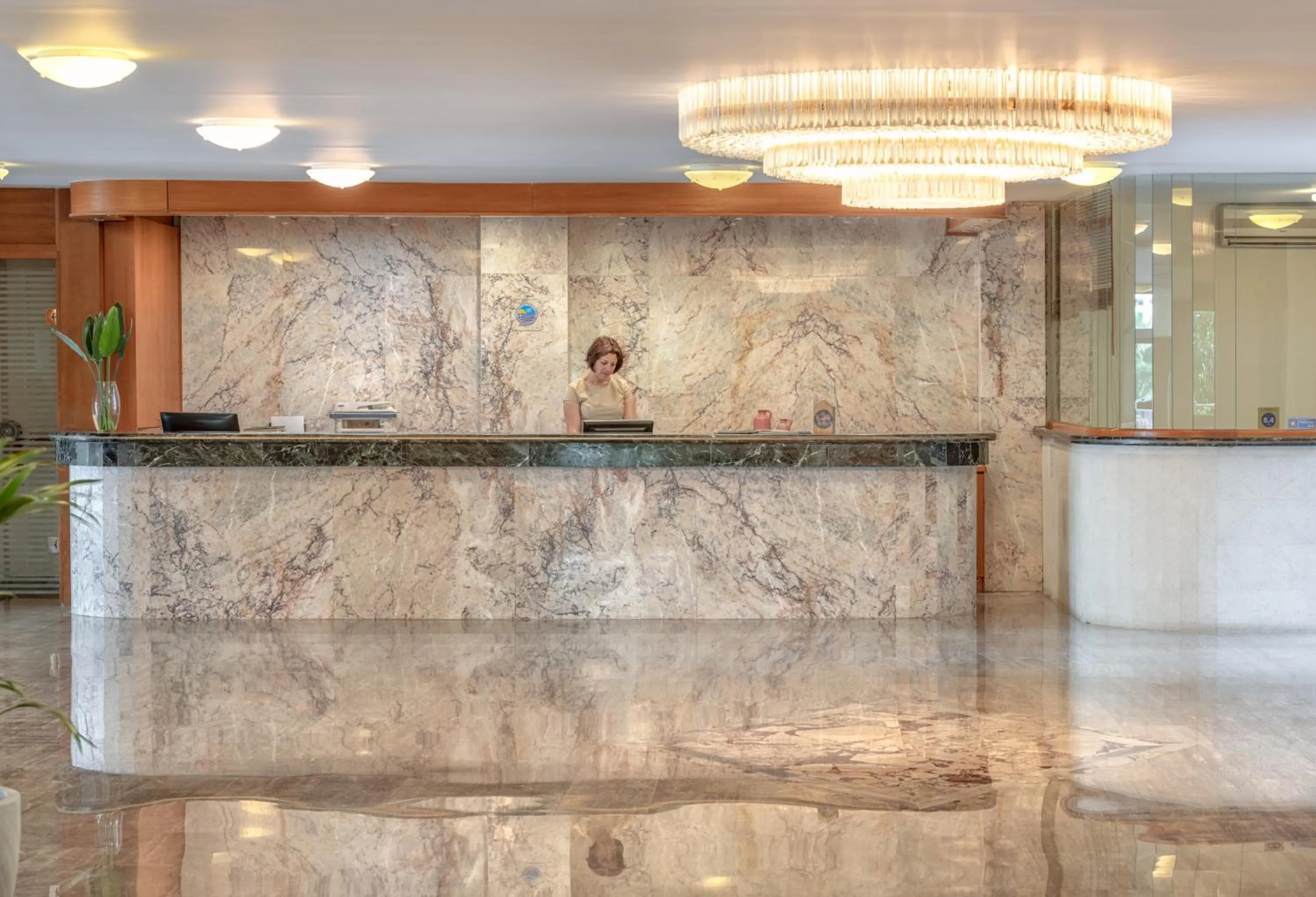 Lobby or reception in Marilena Hotel