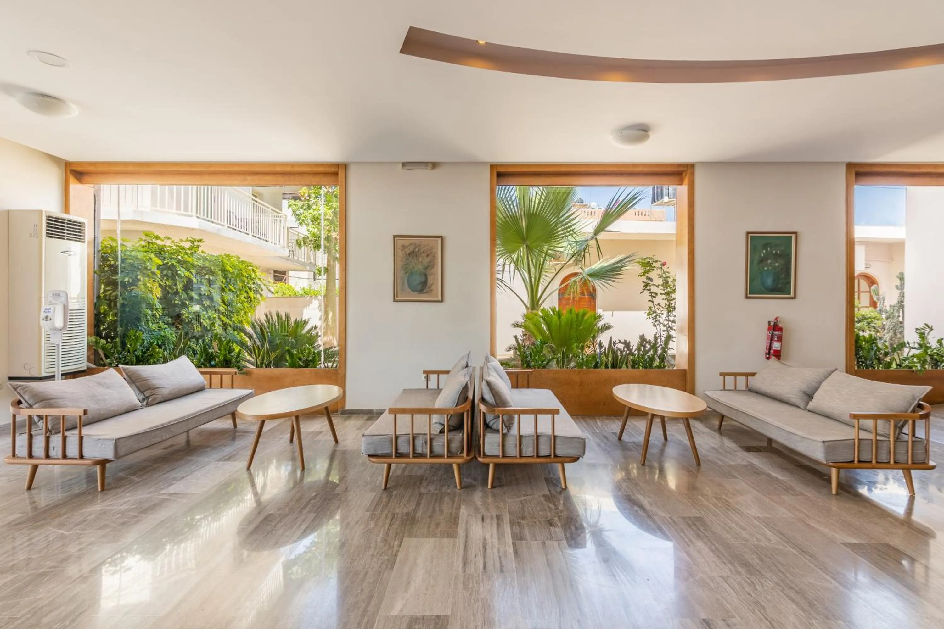 Lobby or reception in Marilena Hotel