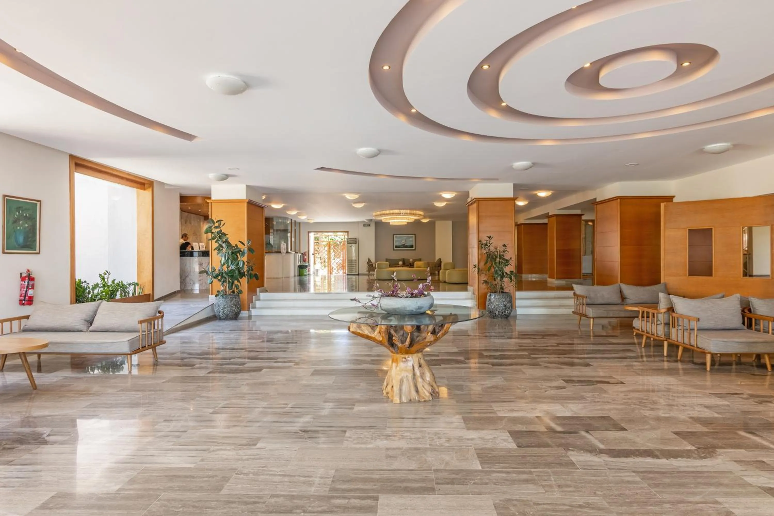 Lobby or reception in Marilena Hotel