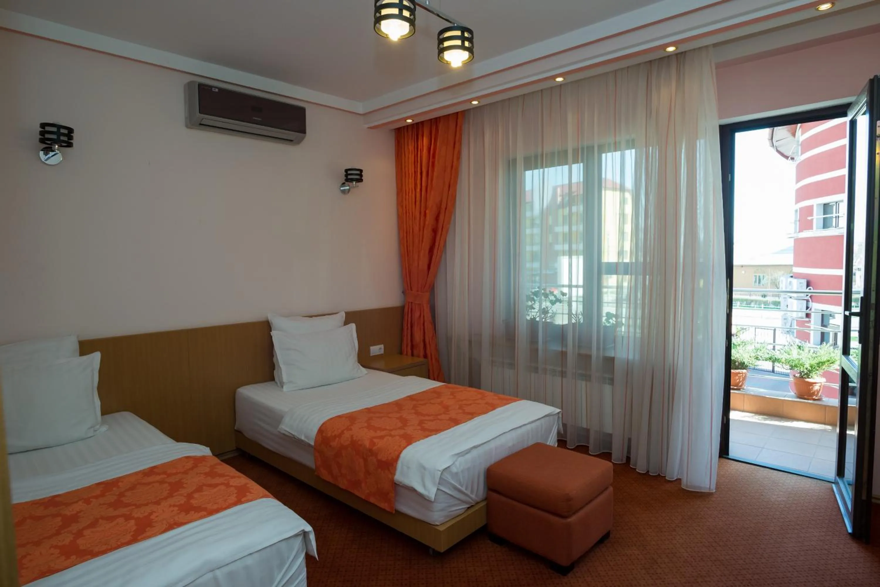 Balcony/Terrace, Bed in Pensiunea President