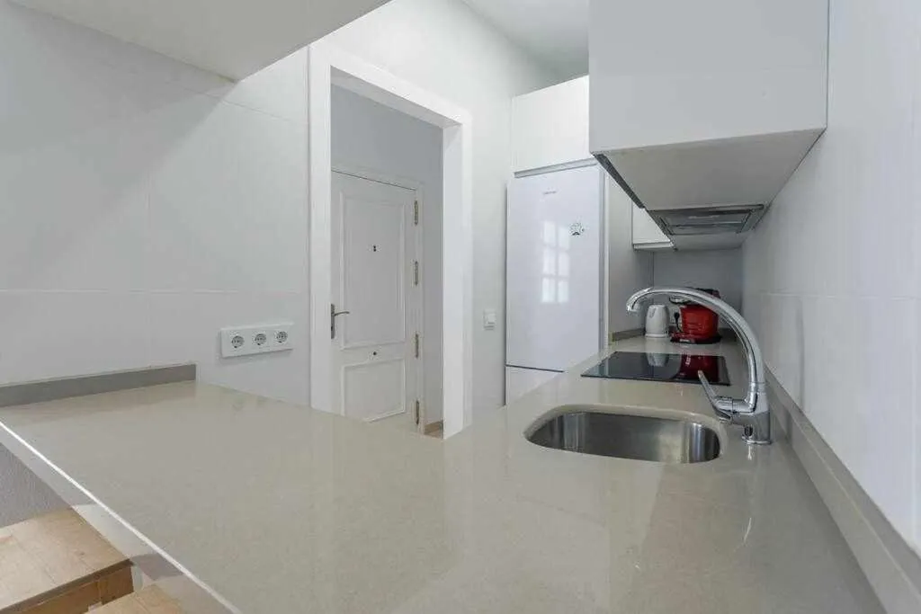 Kitchen or kitchenette in Santa Cruz Parking incluido