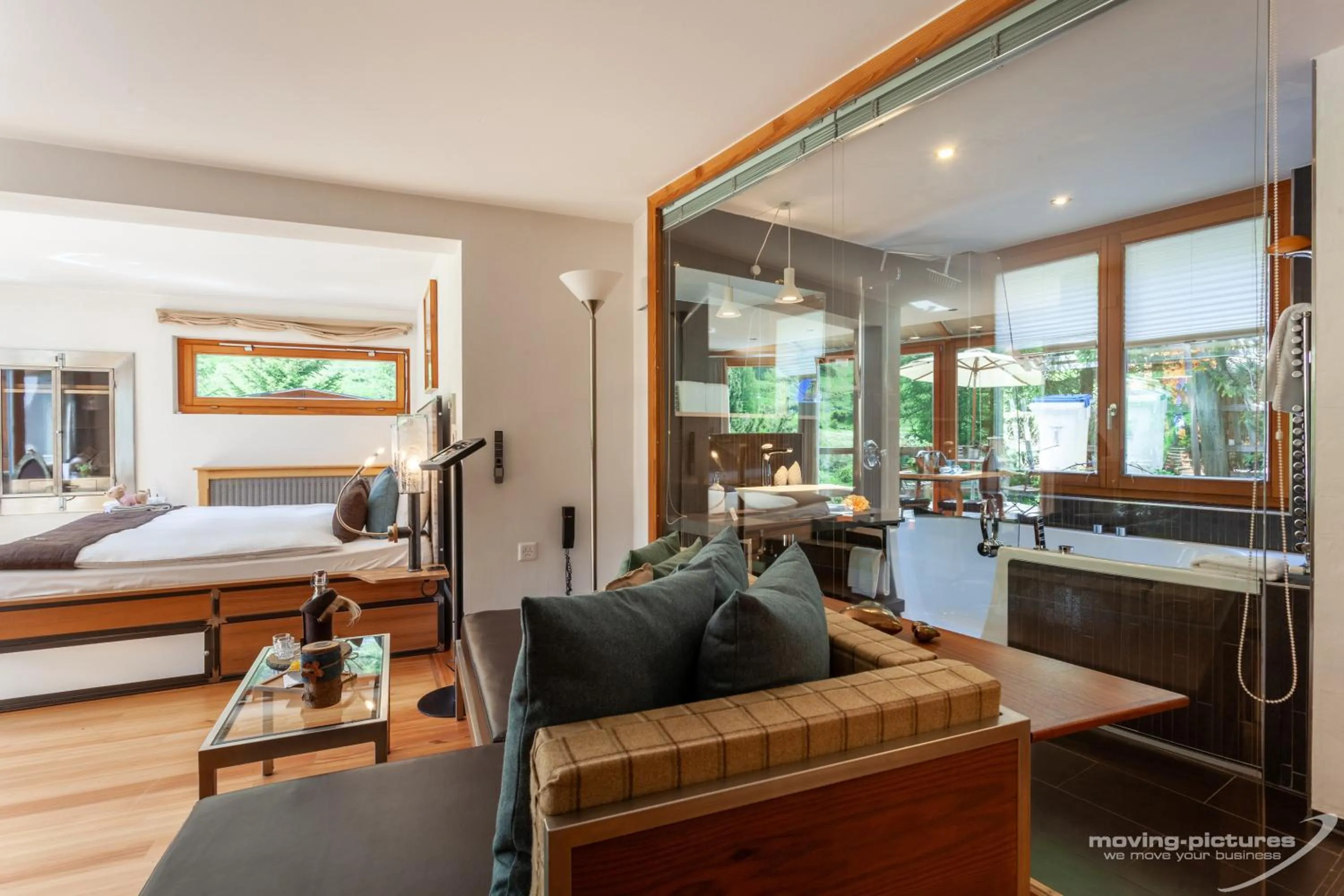 Bed in Suitenhotel Zurbriggen