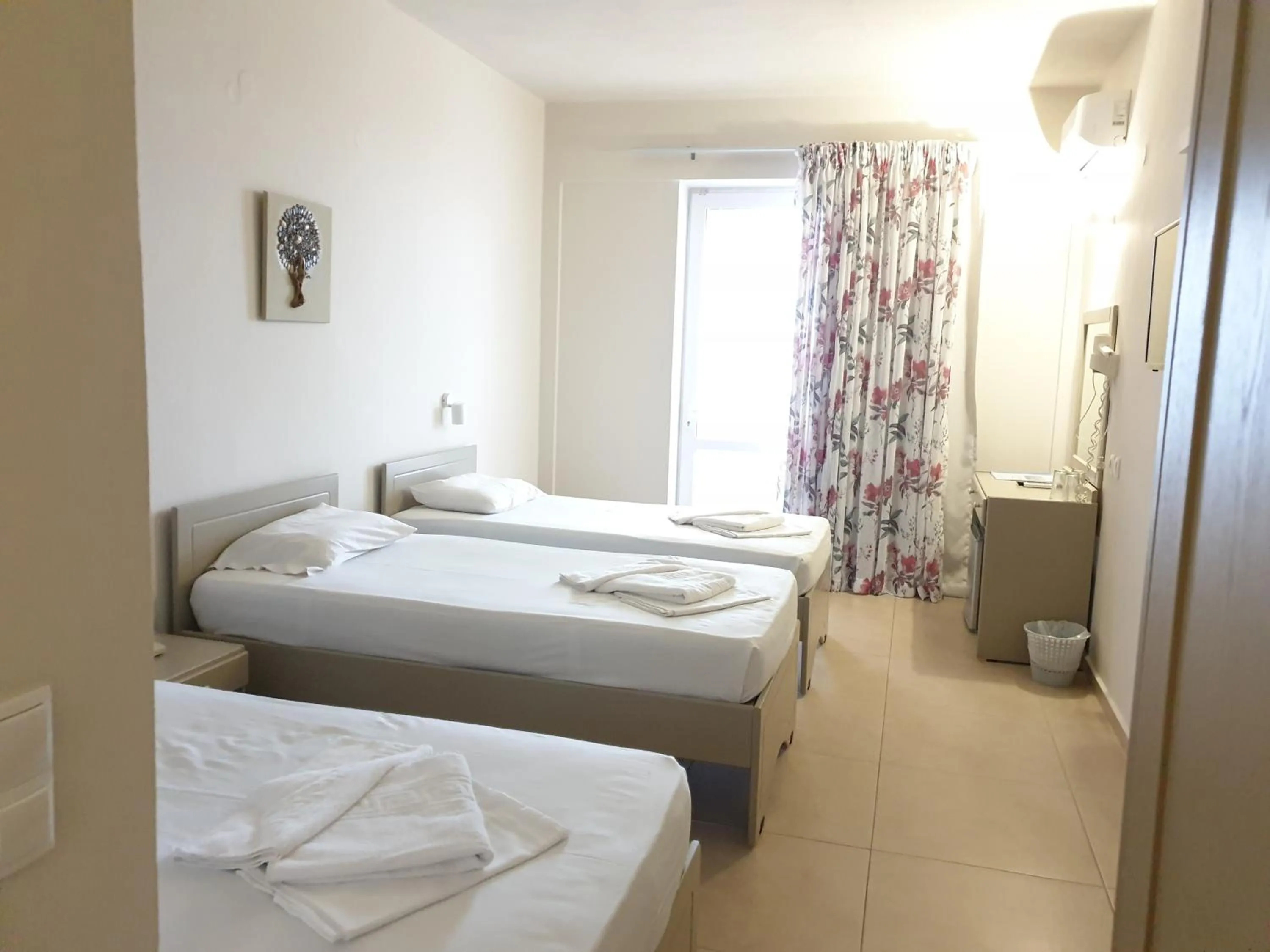 Bed in Hotel Kathrin Beach