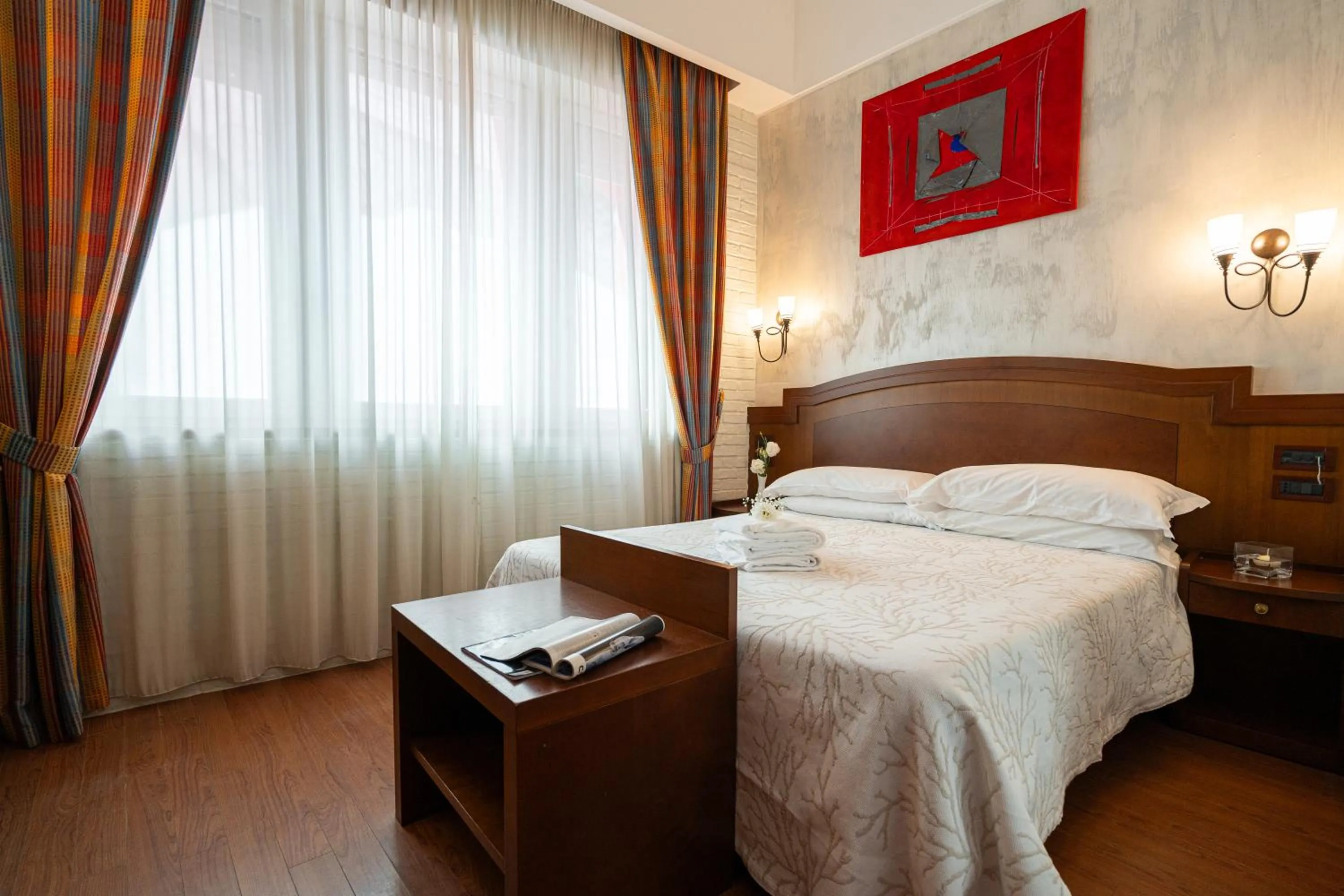 Bed in Art Hotel Santa Lucia