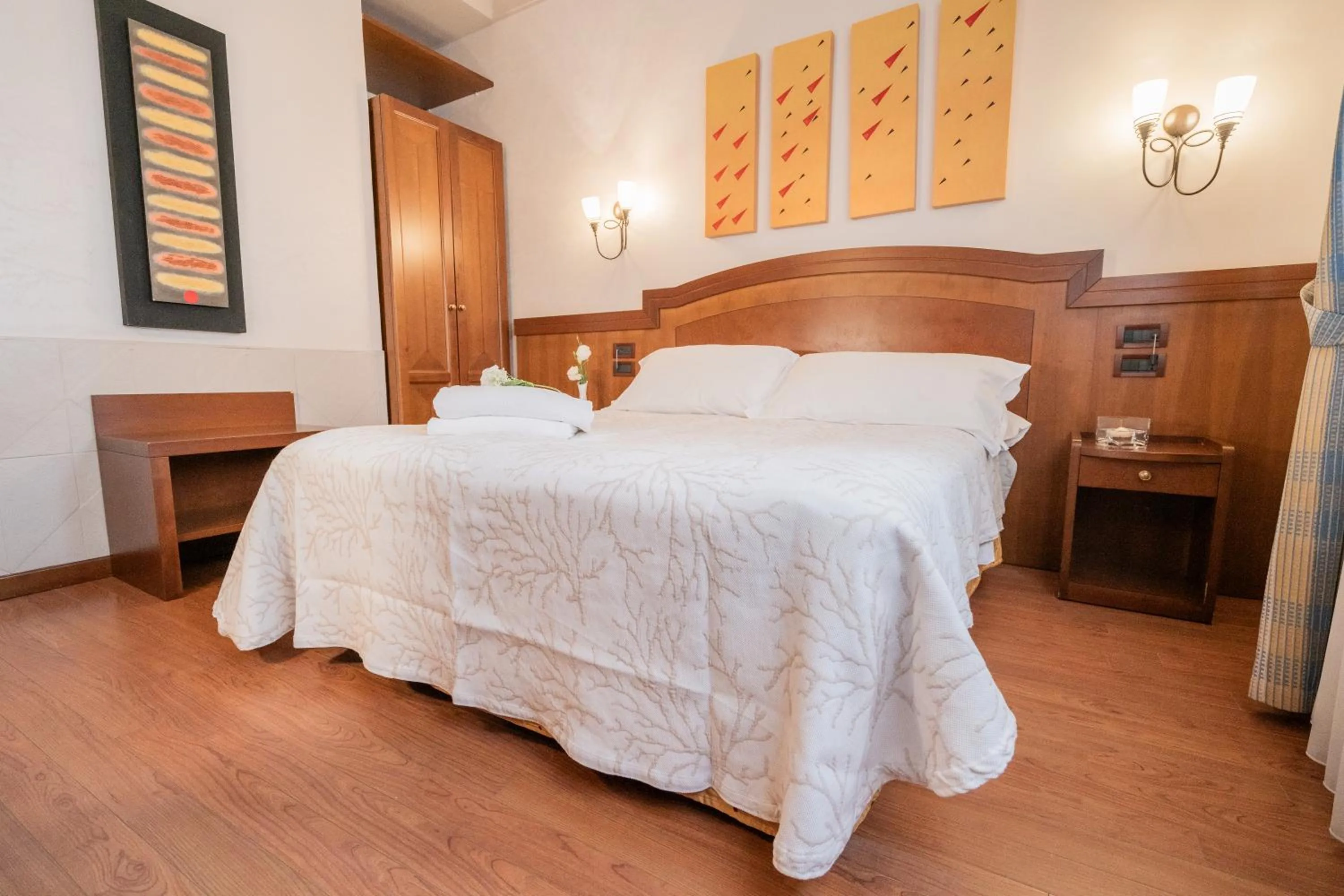 Bed in Art Hotel Santa Lucia