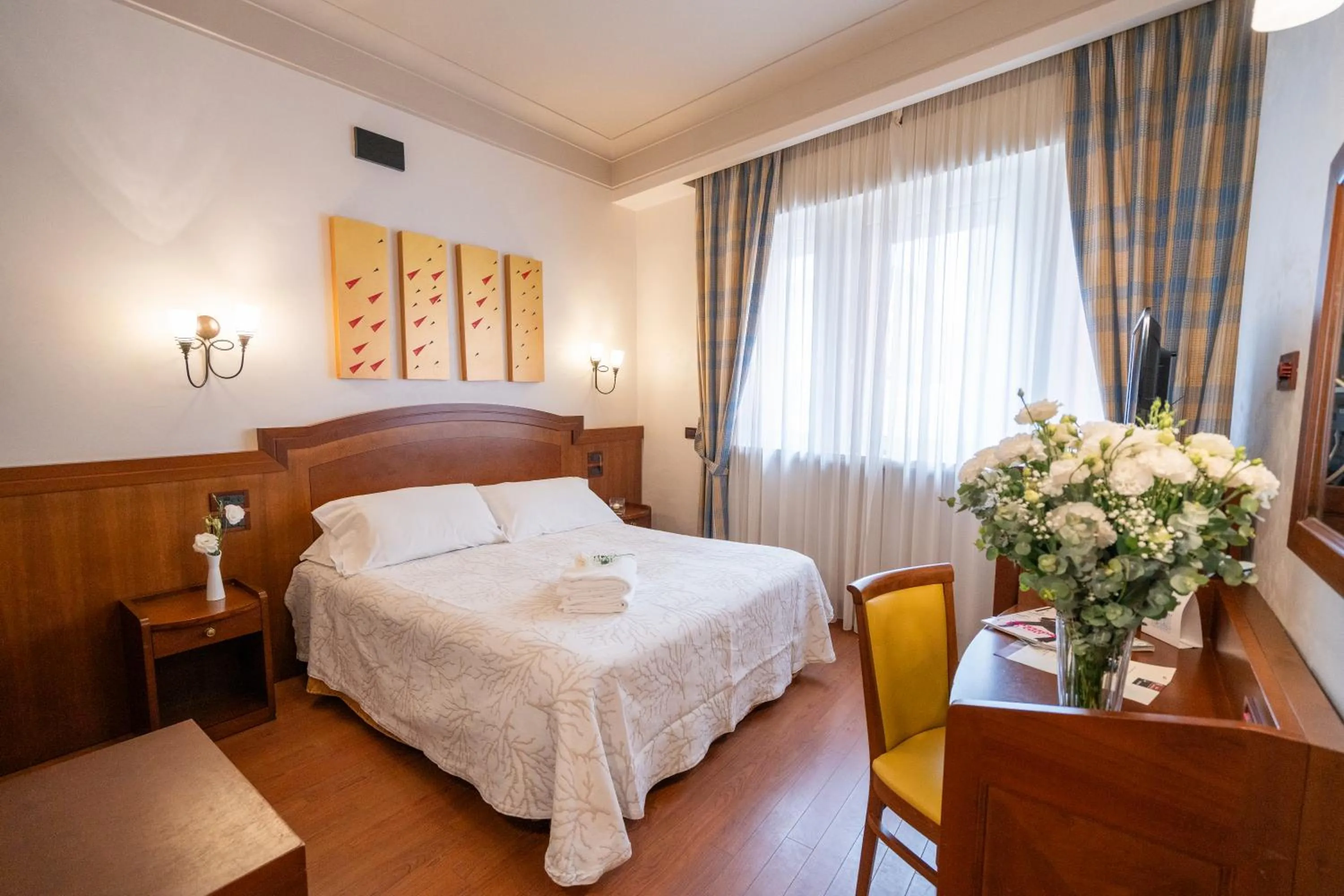 Bed in Art Hotel Santa Lucia