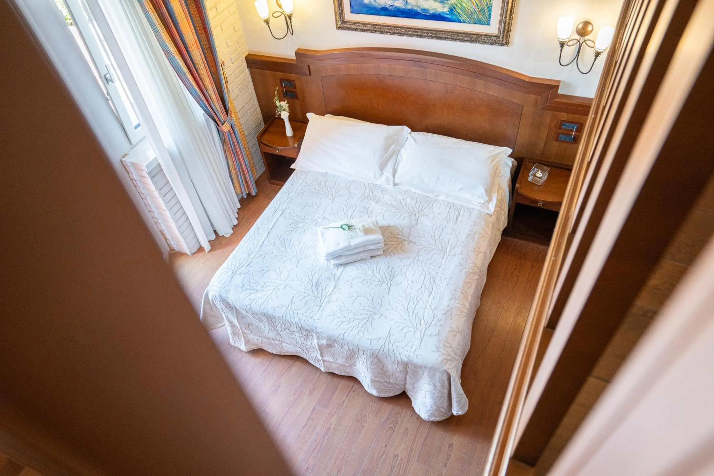 Bed in Art Hotel Santa Lucia