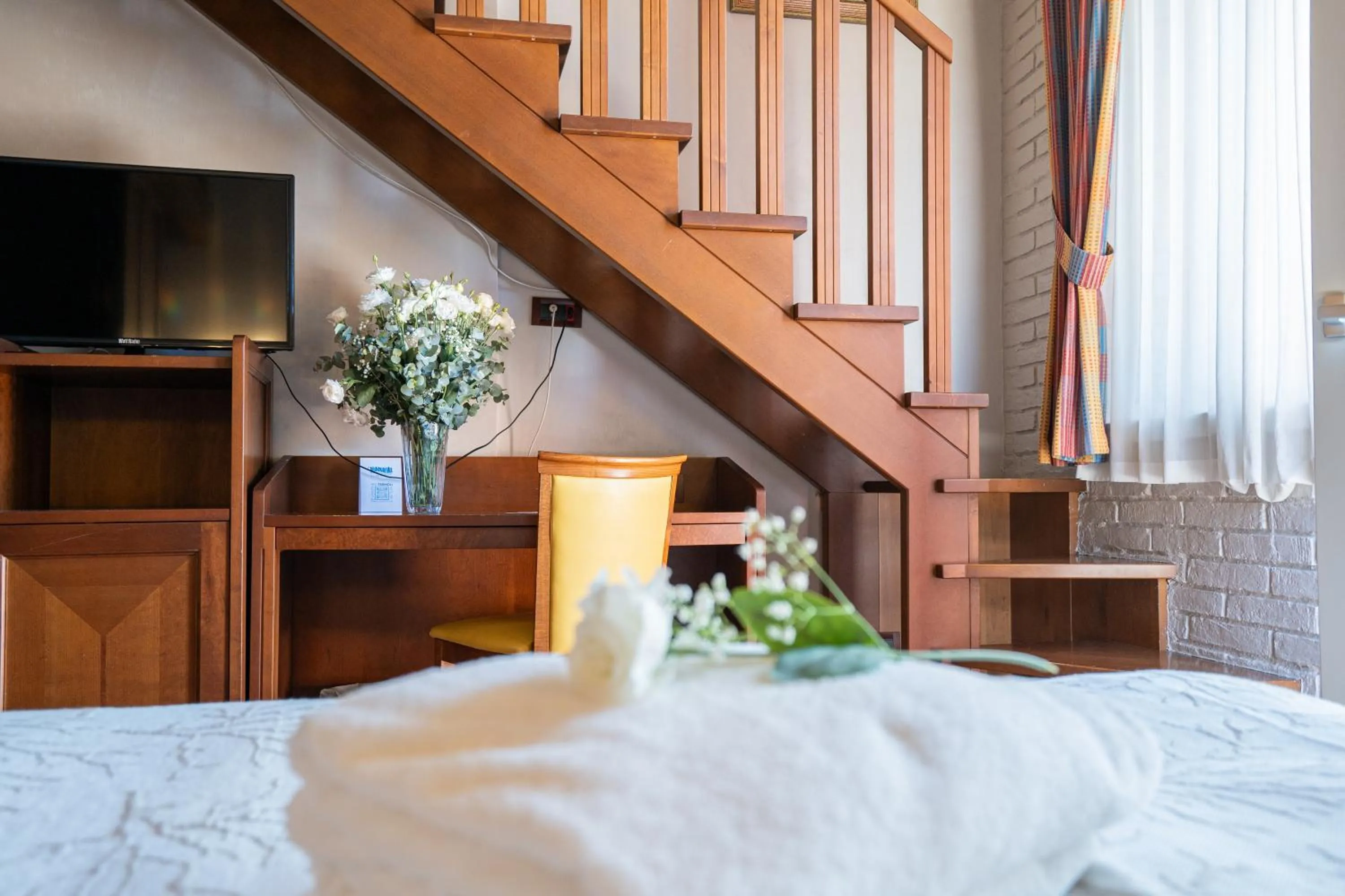 Bed in Art Hotel Santa Lucia