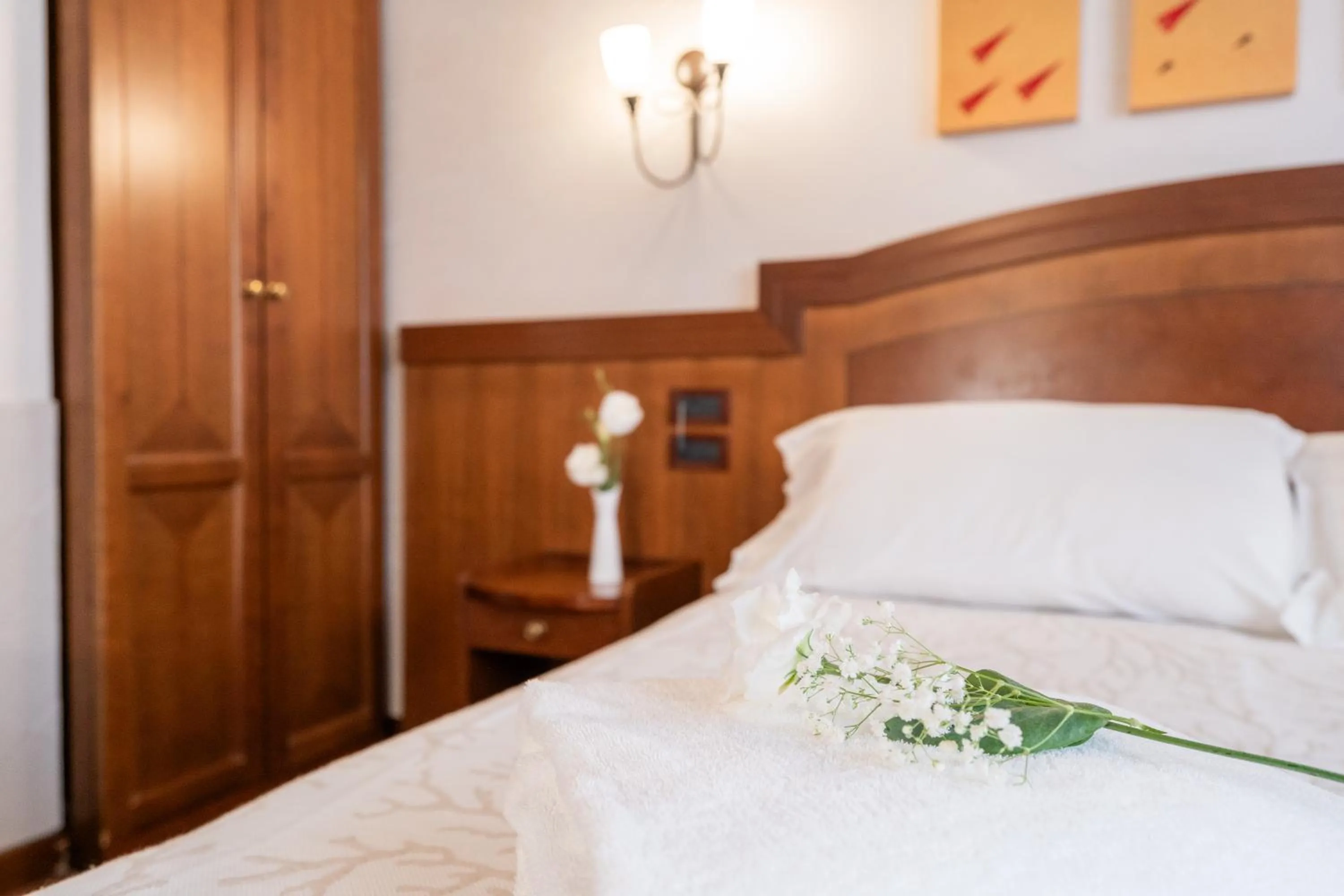 Bed in Art Hotel Santa Lucia