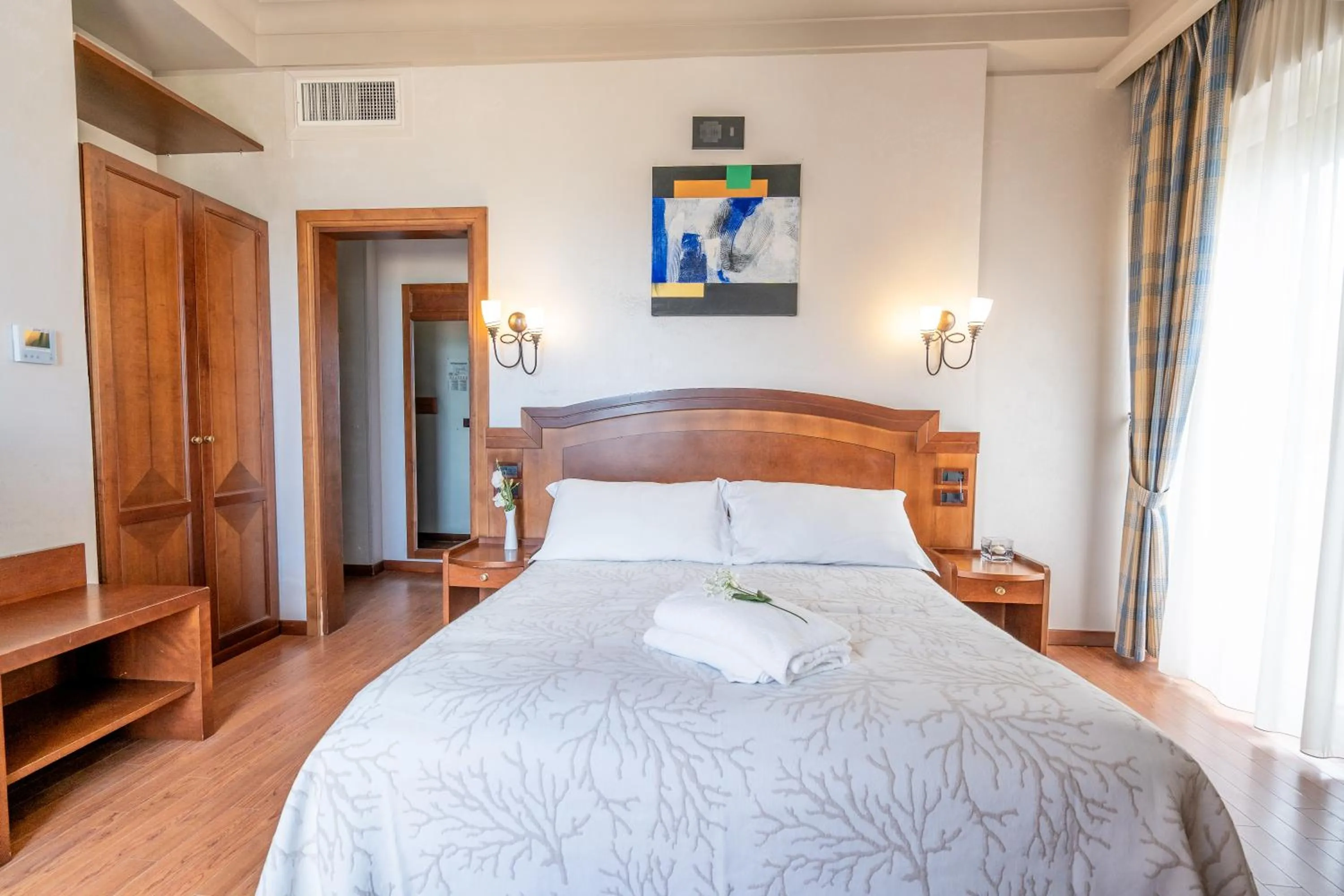 Bed in Art Hotel Santa Lucia