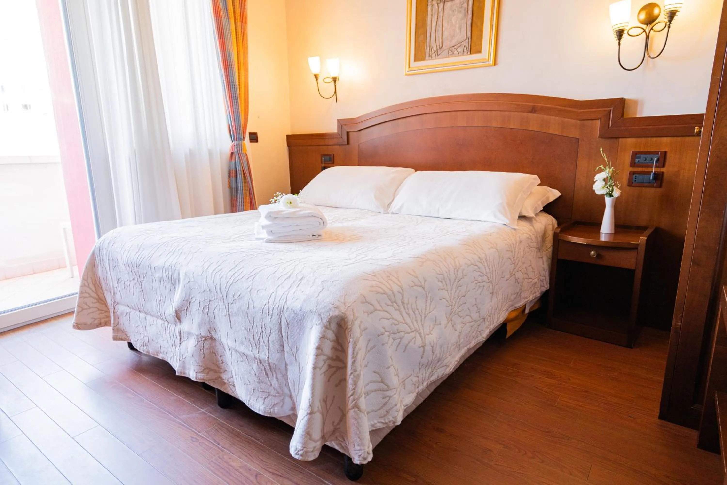 Bed in Art Hotel Santa Lucia