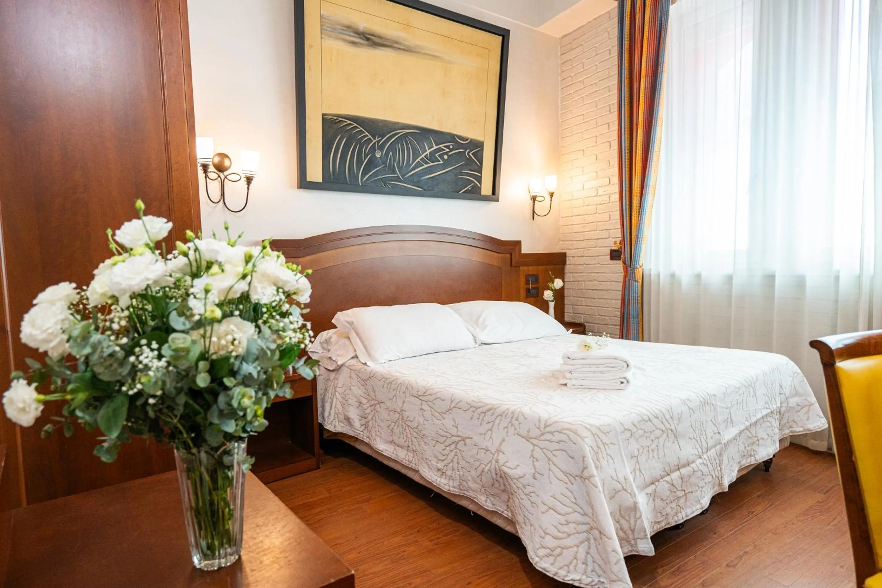 Bed in Art Hotel Santa Lucia