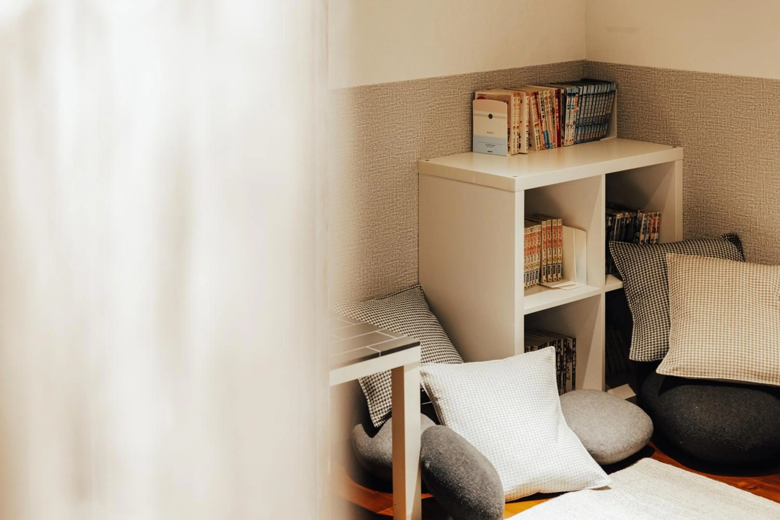 Library in Maybe Homestay