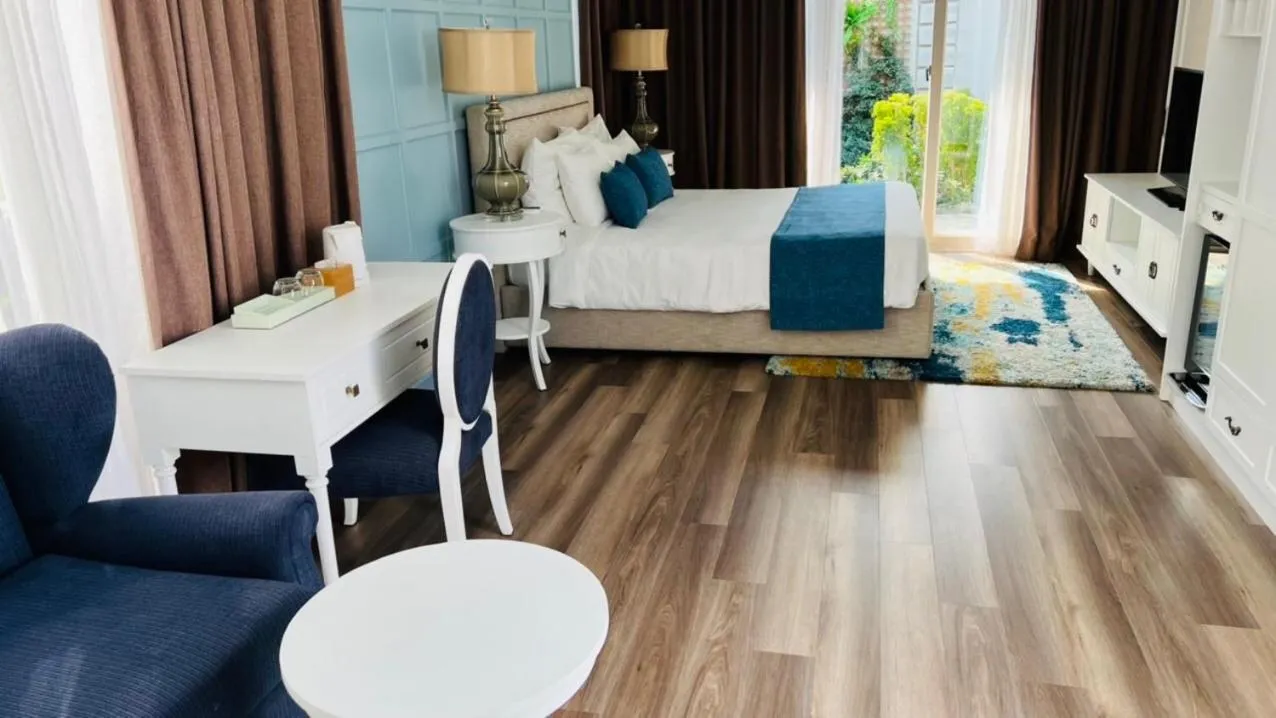 Bed in Villas at Oceanami Resort