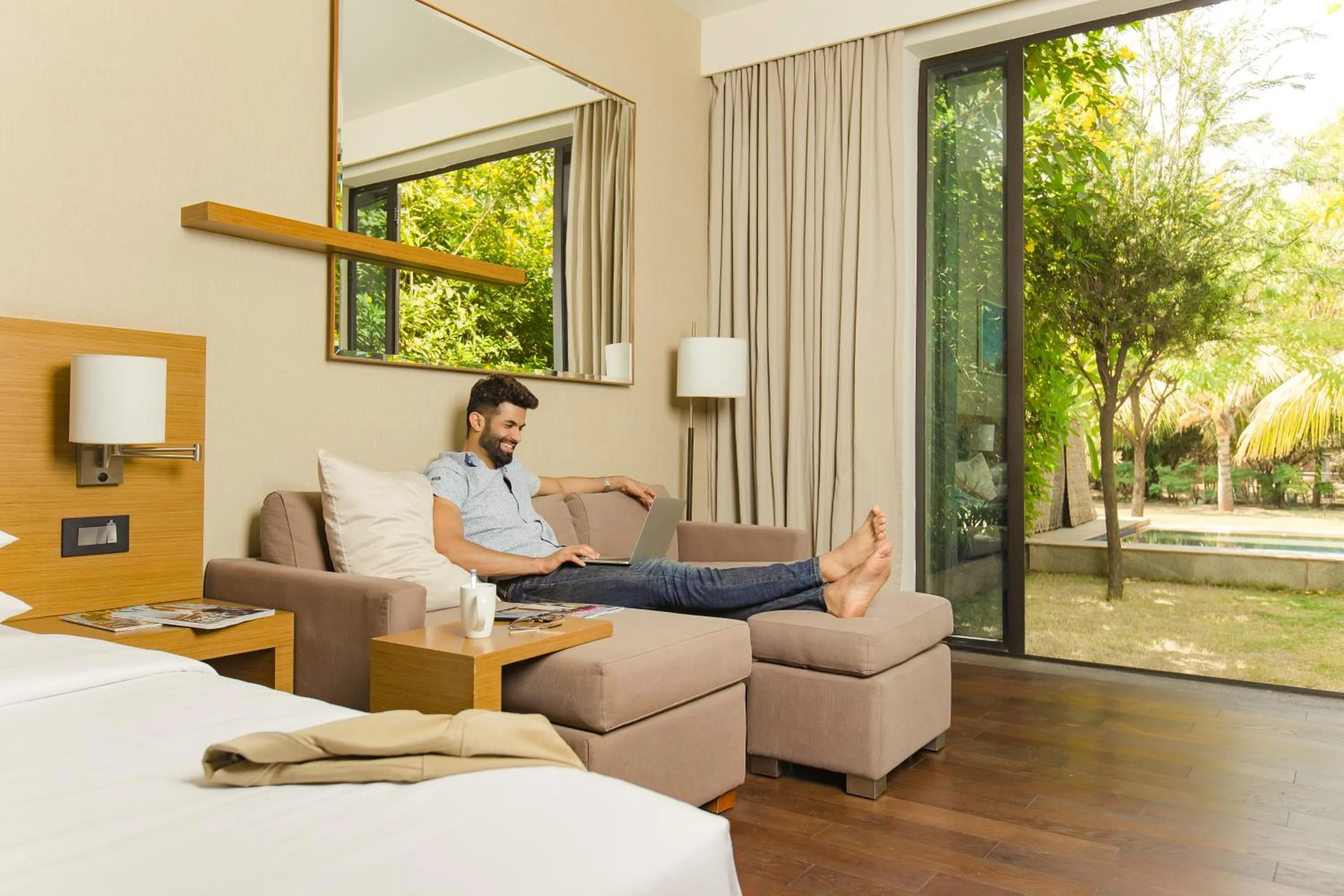 People in Hyatt Place Hampi