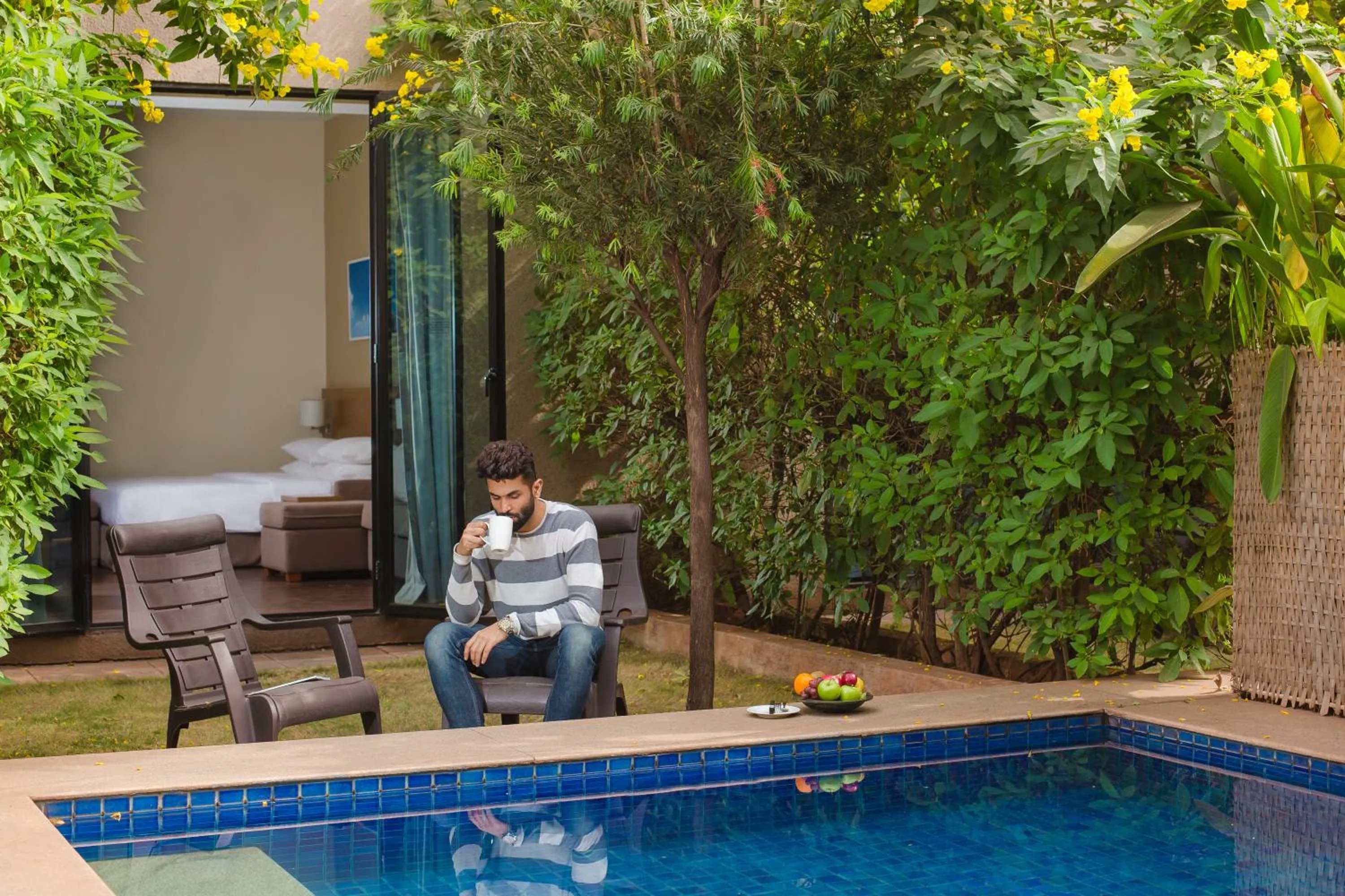 People in Hyatt Place Hampi