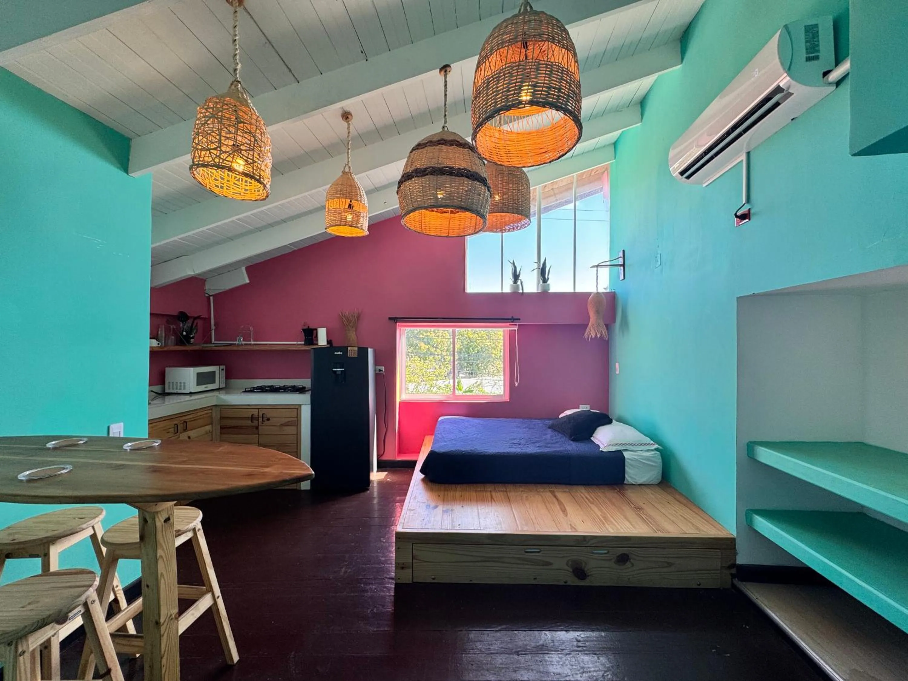 Bed in Be Happy Hotel