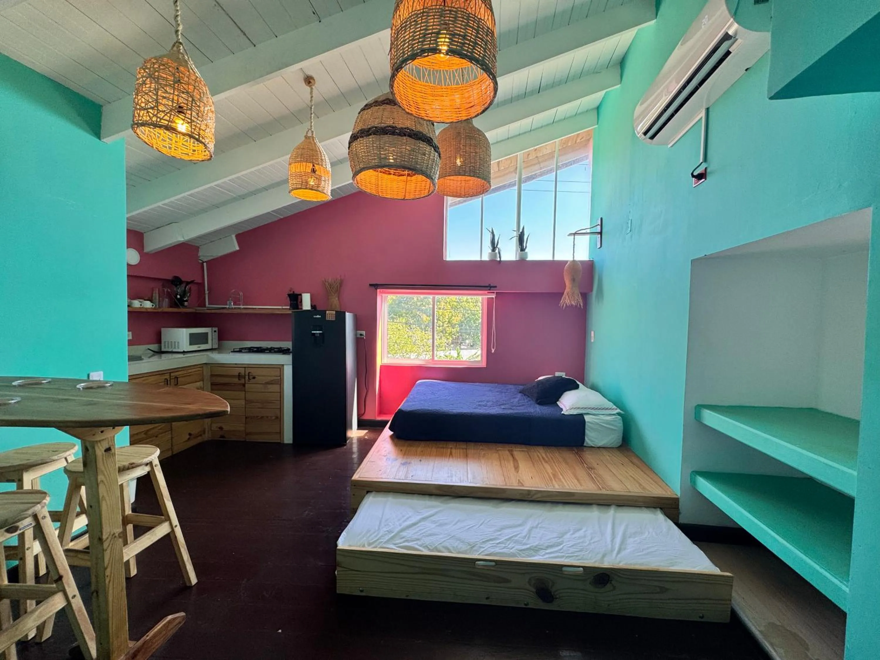 Bed in Be Happy Hotel