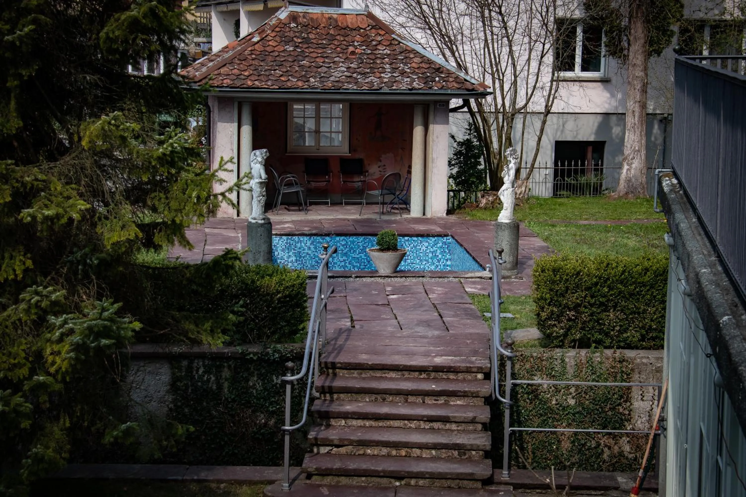 Pool view in Villa Pochon