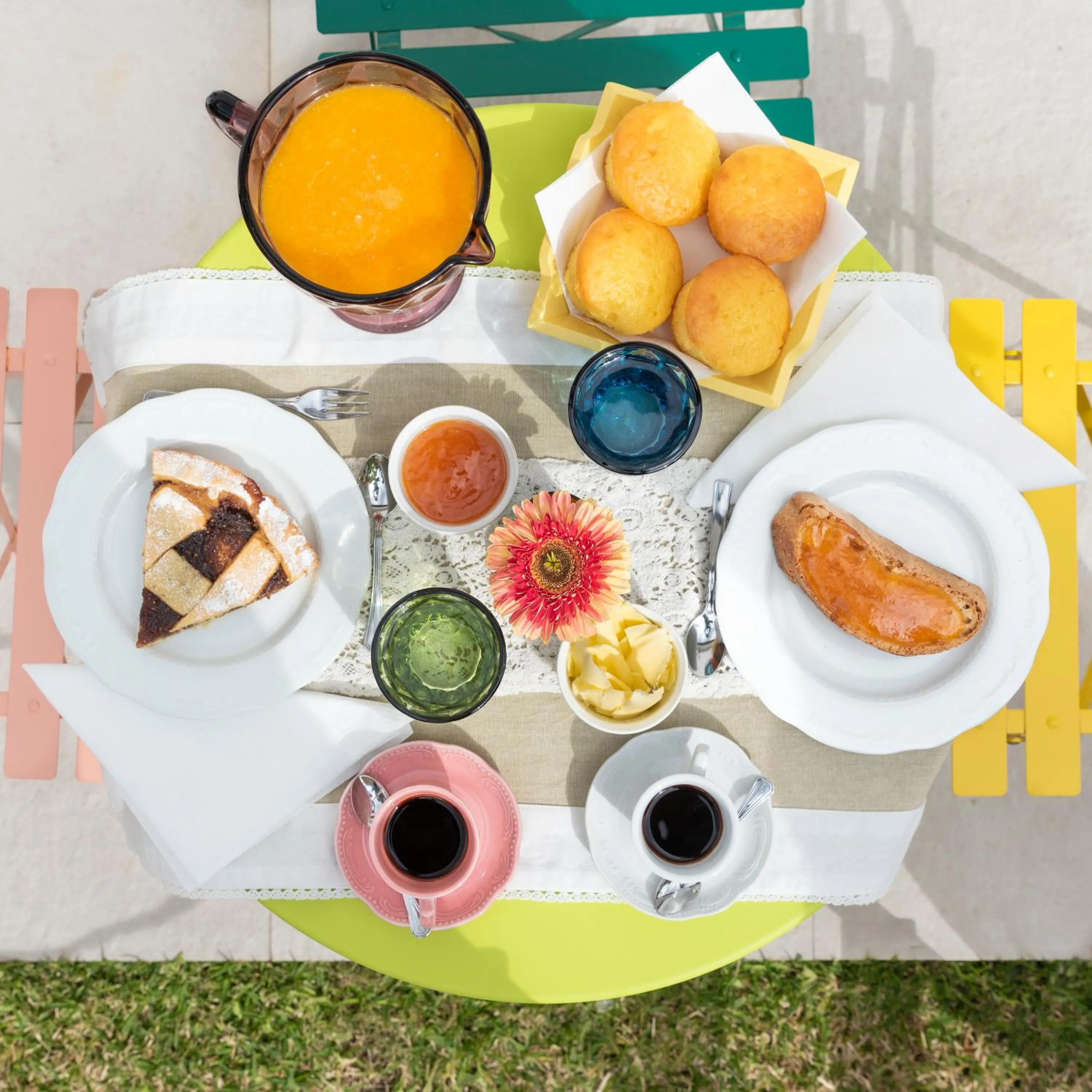 Italian breakfast in LA FORESTERIA DI MAESTINA