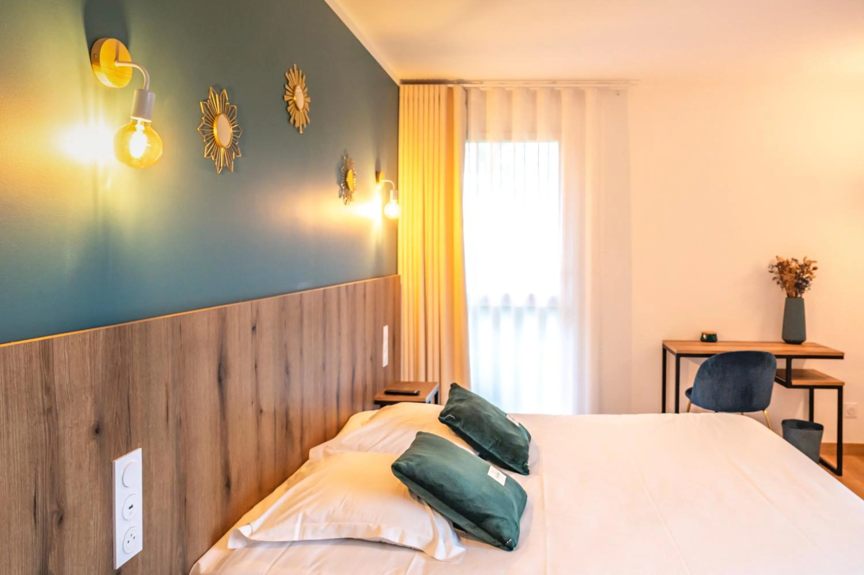 Bed in Auberge les Oliviers