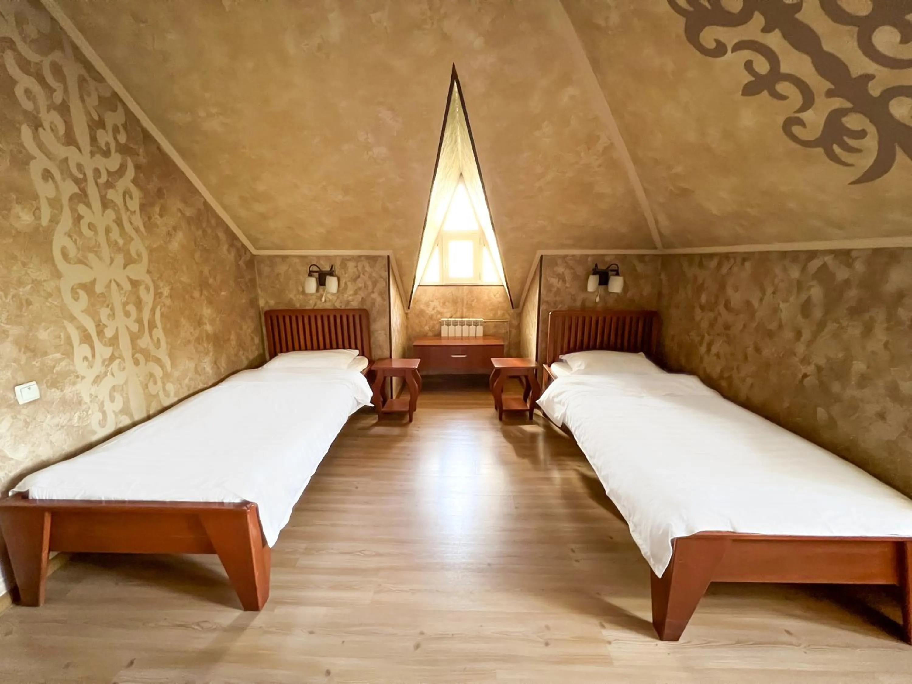 Bed in Asian Mountains