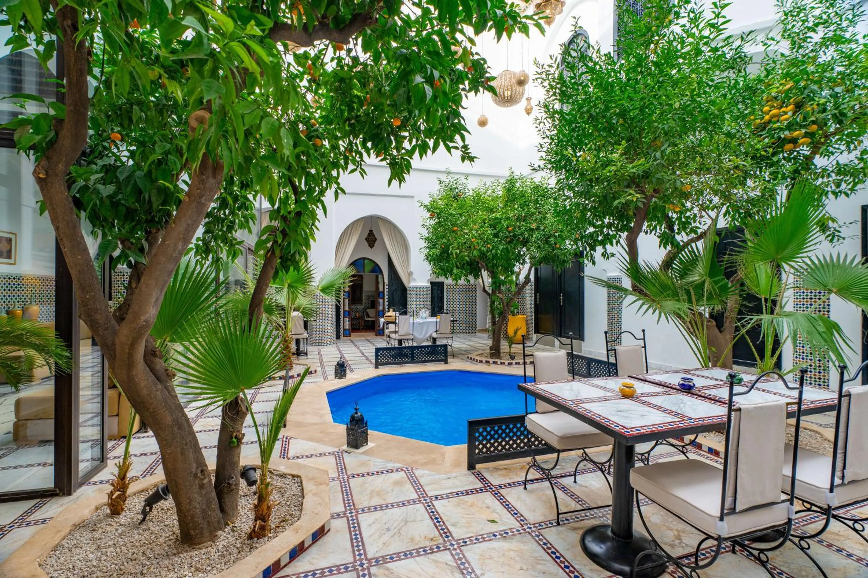 Garden view in Riad Dar Dialkoum