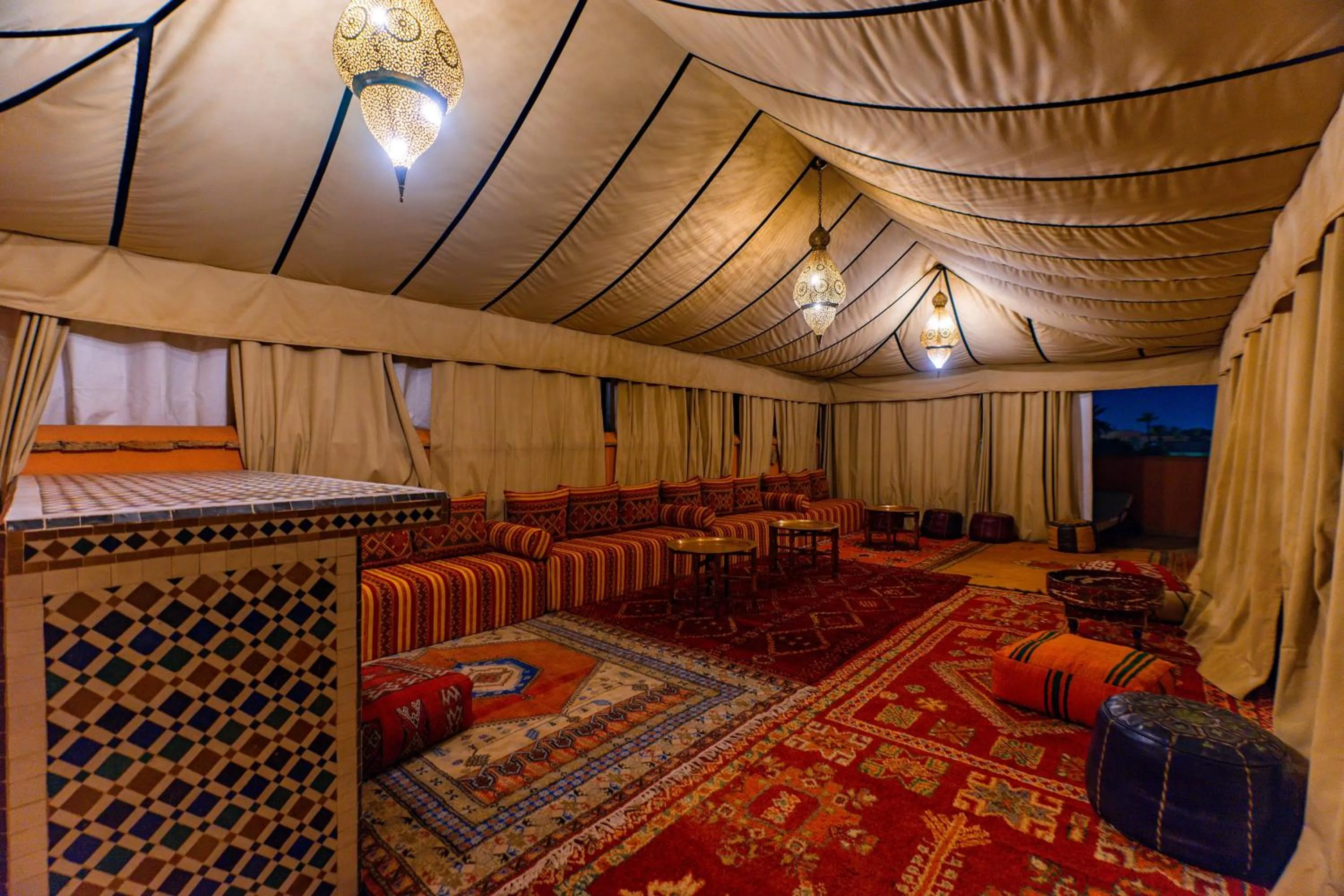 Living room in Riad Dar Dialkoum