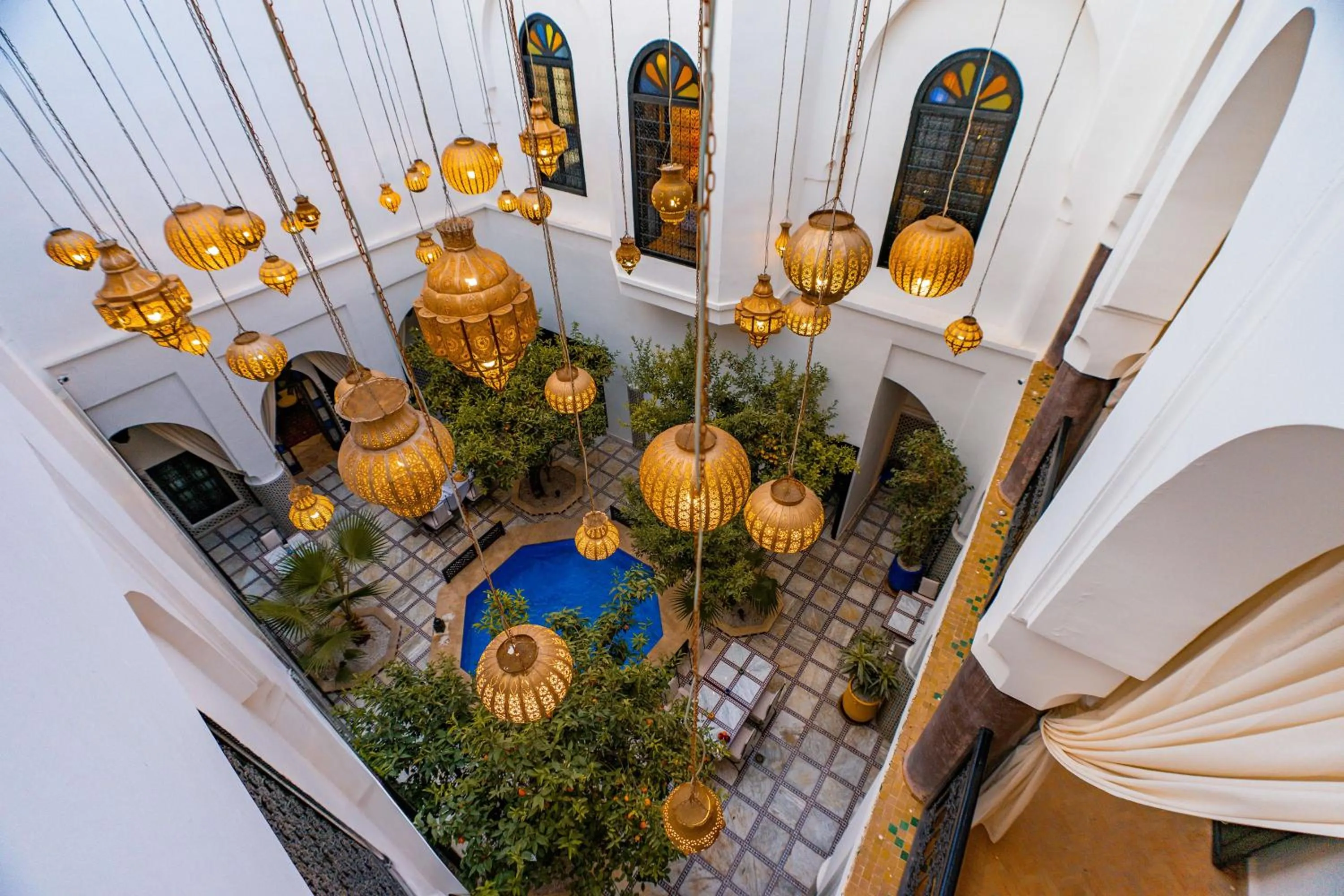 Pool view in Riad Dar Dialkoum