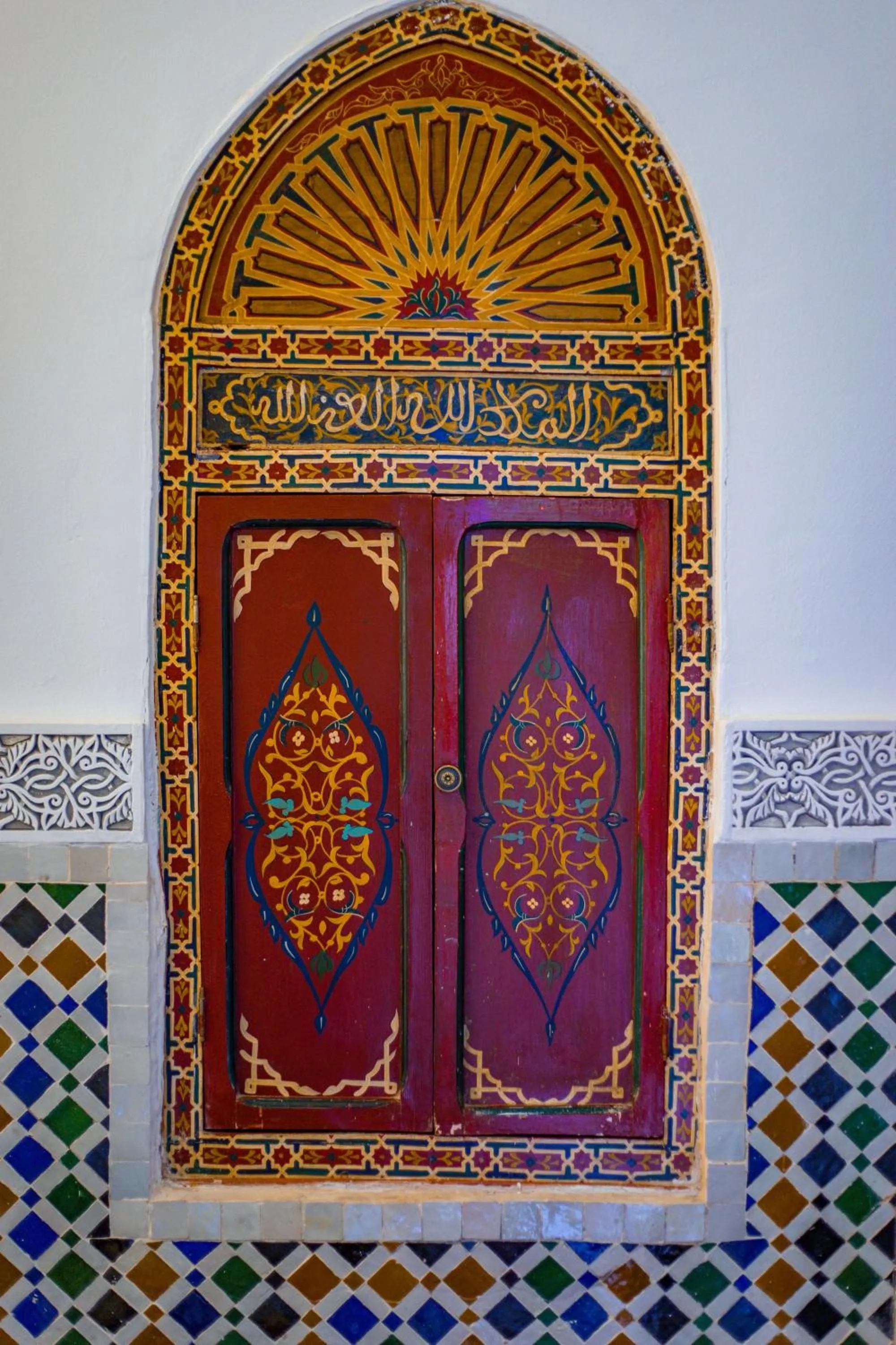 Decorative detail in Riad Dar Dialkoum