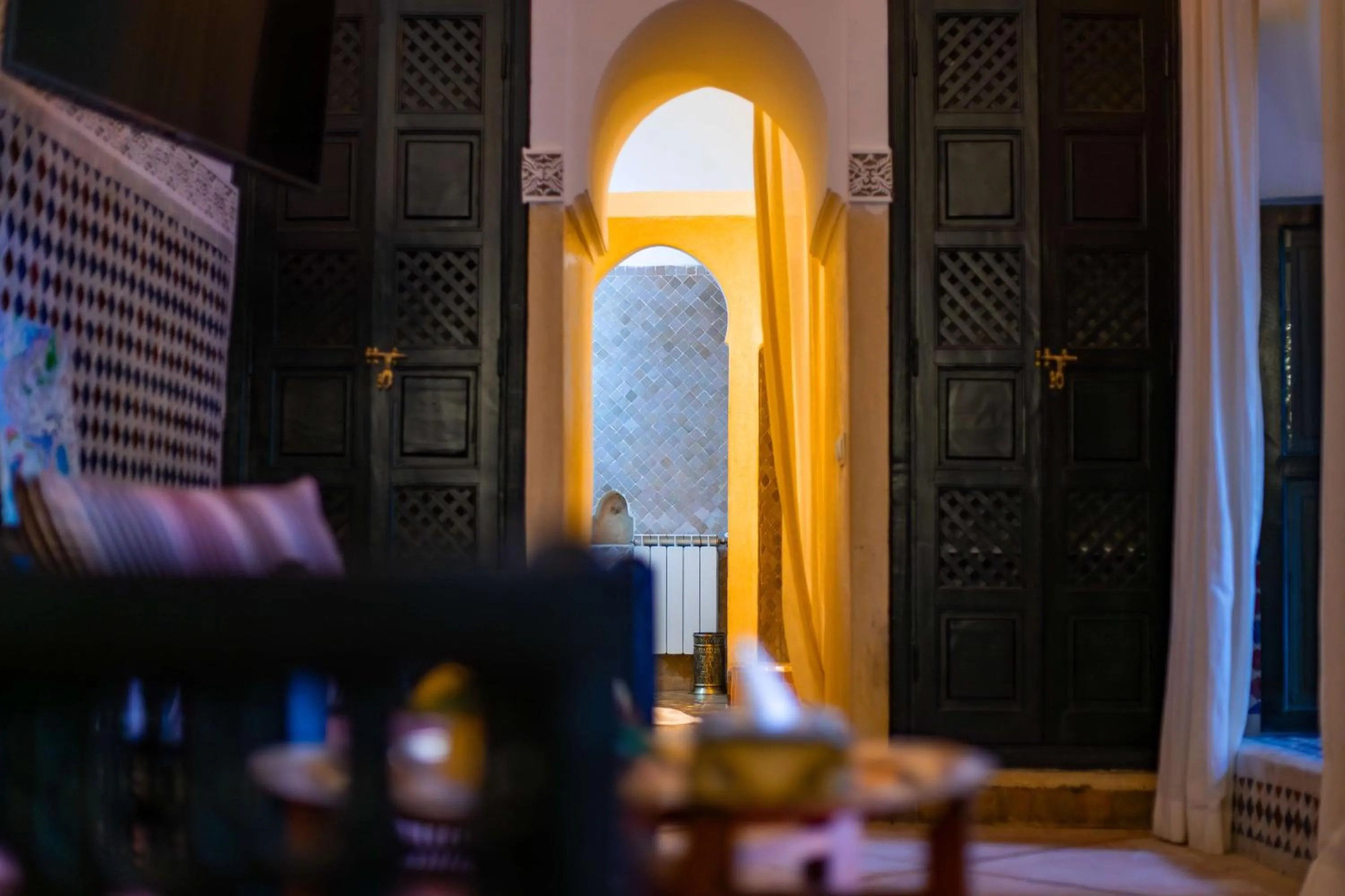 Seating area in Riad Dar Dialkoum