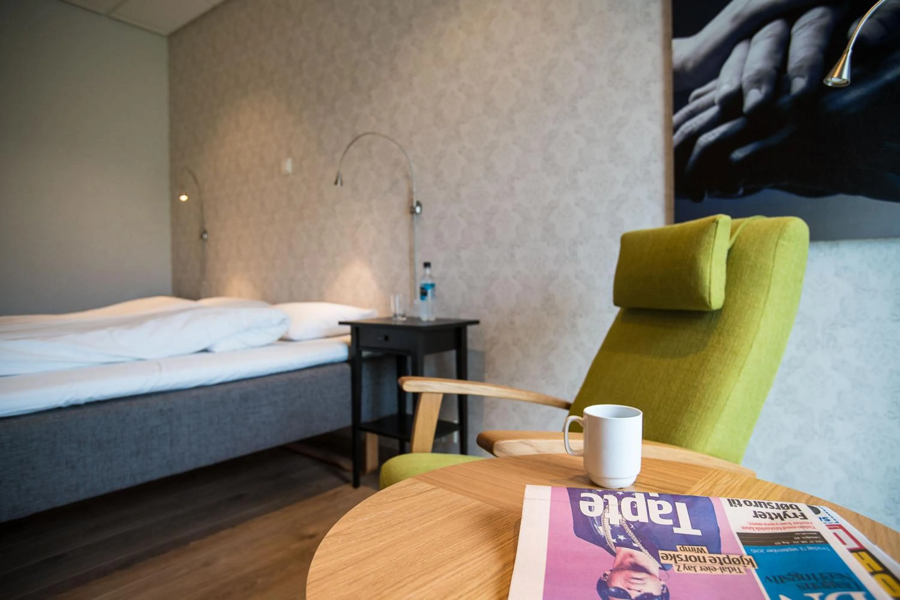 Photo of the whole room, Bed in Almaas Hotell Stord AS