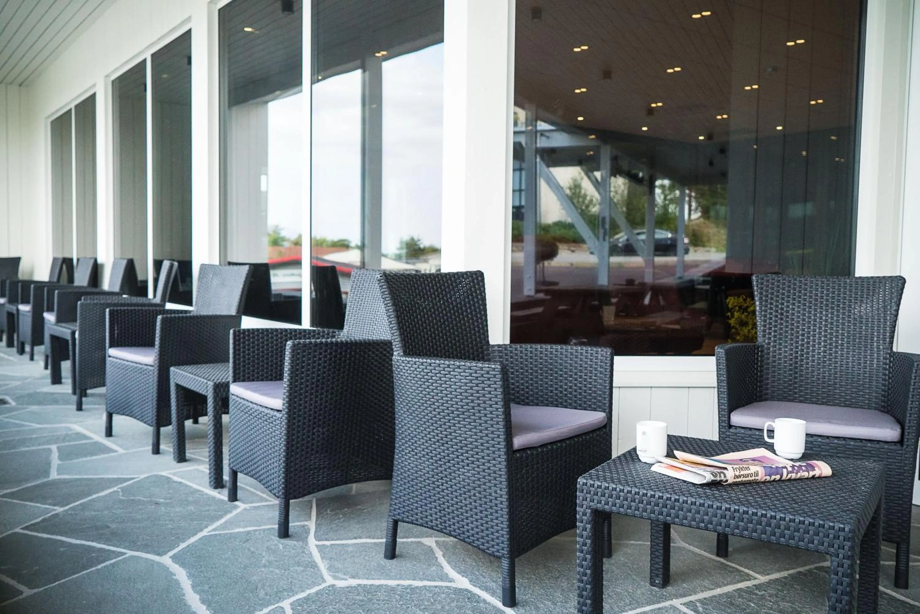 Patio in Almaas Hotell Stord AS
