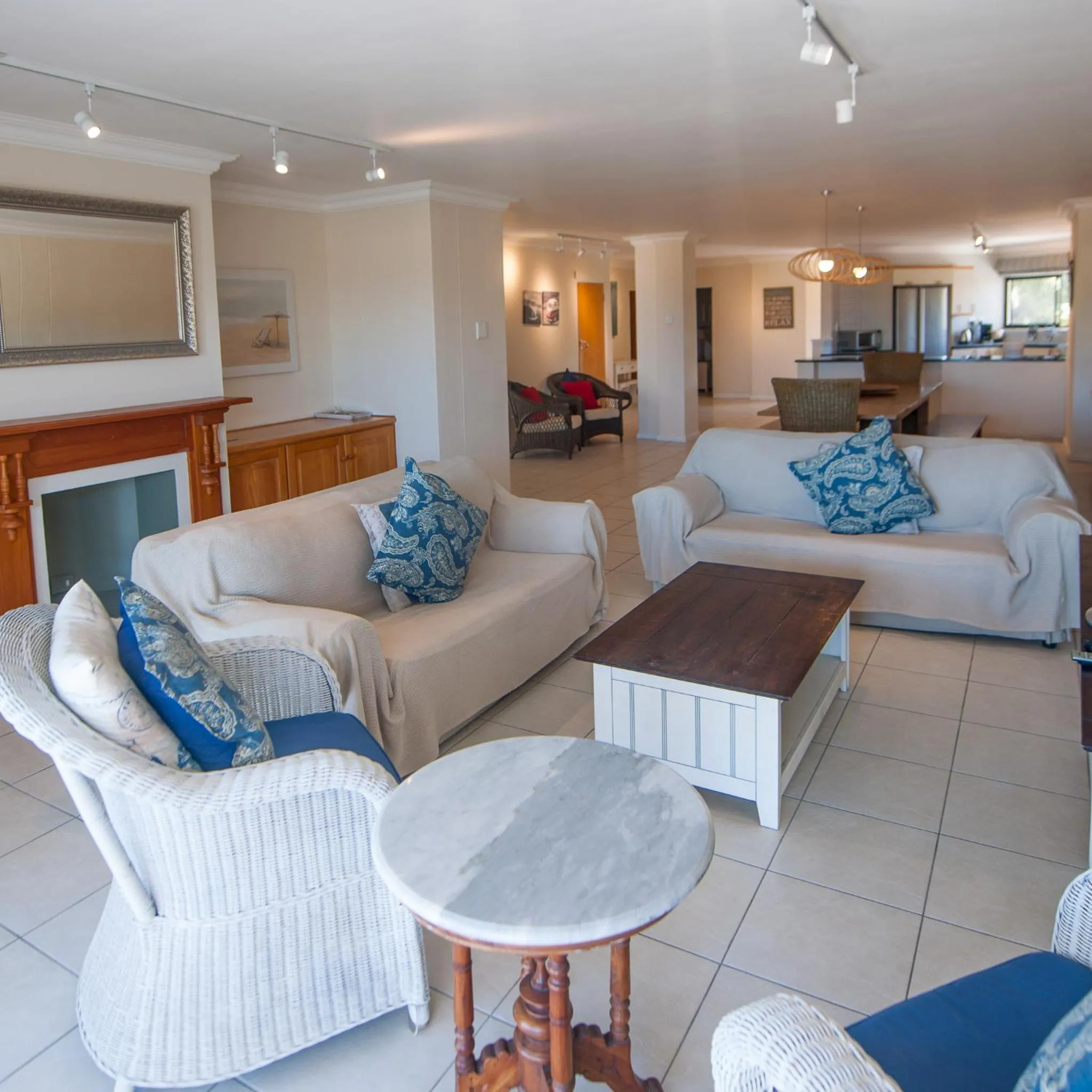 Living room in Plett Beachfront Accommodation