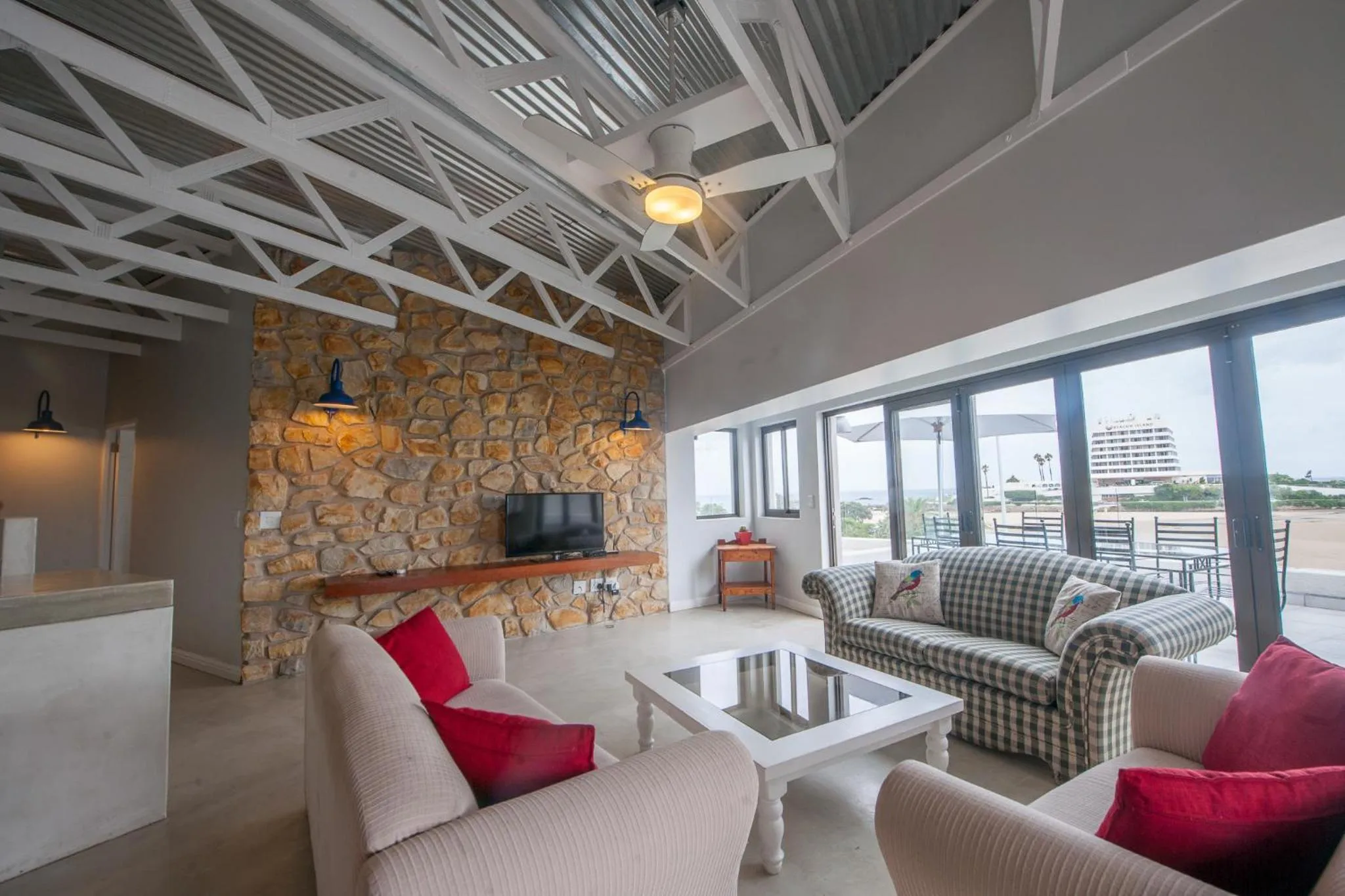 Living room in Plett Beachfront Accommodation